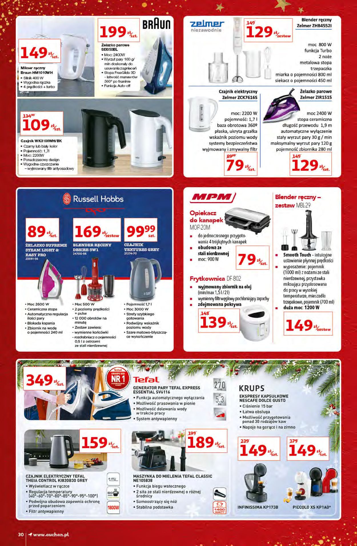 Gazetka promocyjna Auchan Gazetka Świąteczna 2020 - 03.12-13.12.2020 (Strona 30)