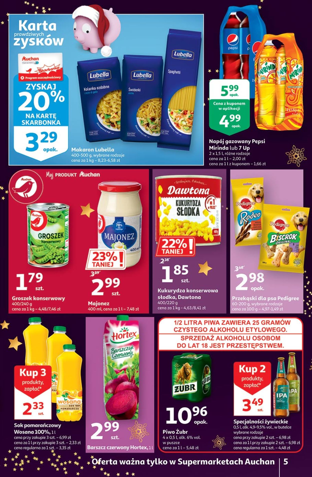 Gazetka promocyjna Auchan Gazetka Świąteczna 2020 - 03.12-09.12.2020 (Strona 5)