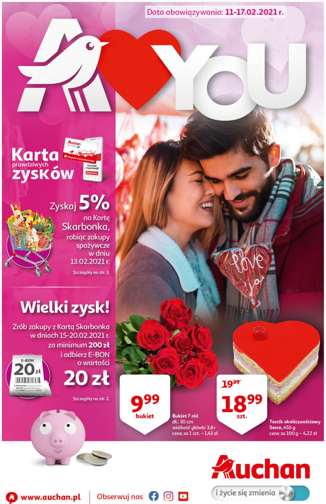Gazetka promocyjna Auchan A Love you - 11.02-17.02.2021