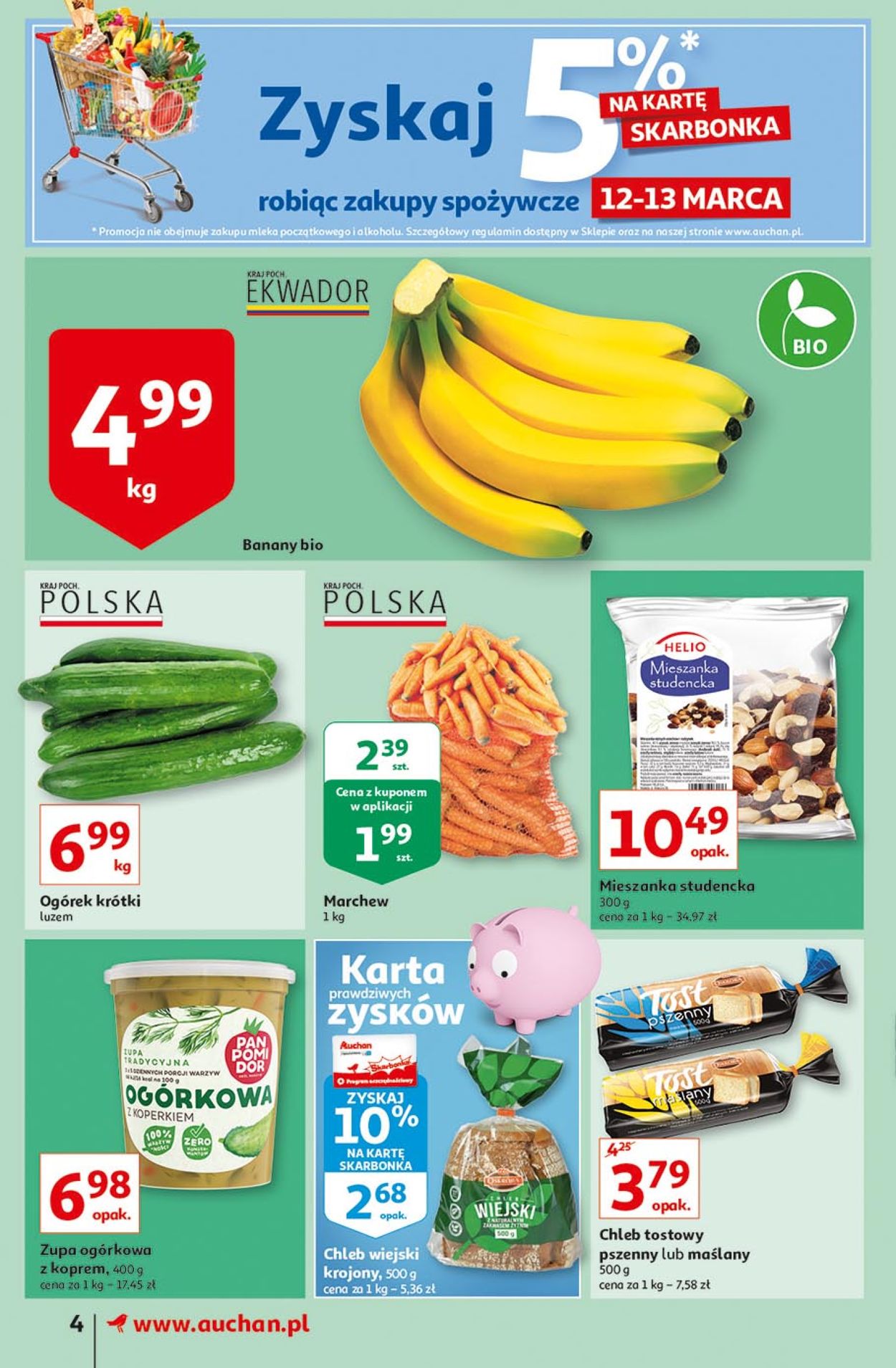 Gazetka promocyjna Auchan Więcej za mniej Sueprmarkety - 11.03-17.03.2021 (Strona 4)