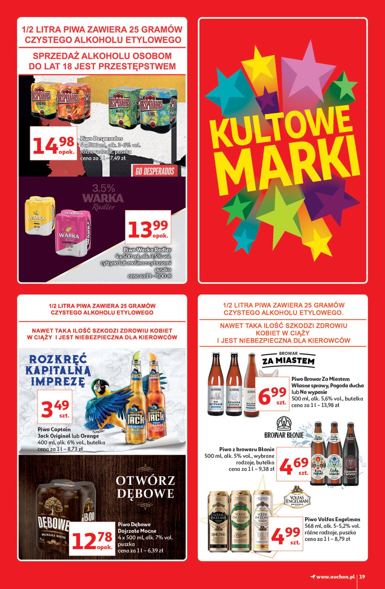 Gazetka promocyjna Auchan Kultowe marki Hipermarkety - 08.04-14.04.2021 (Strona 19)
