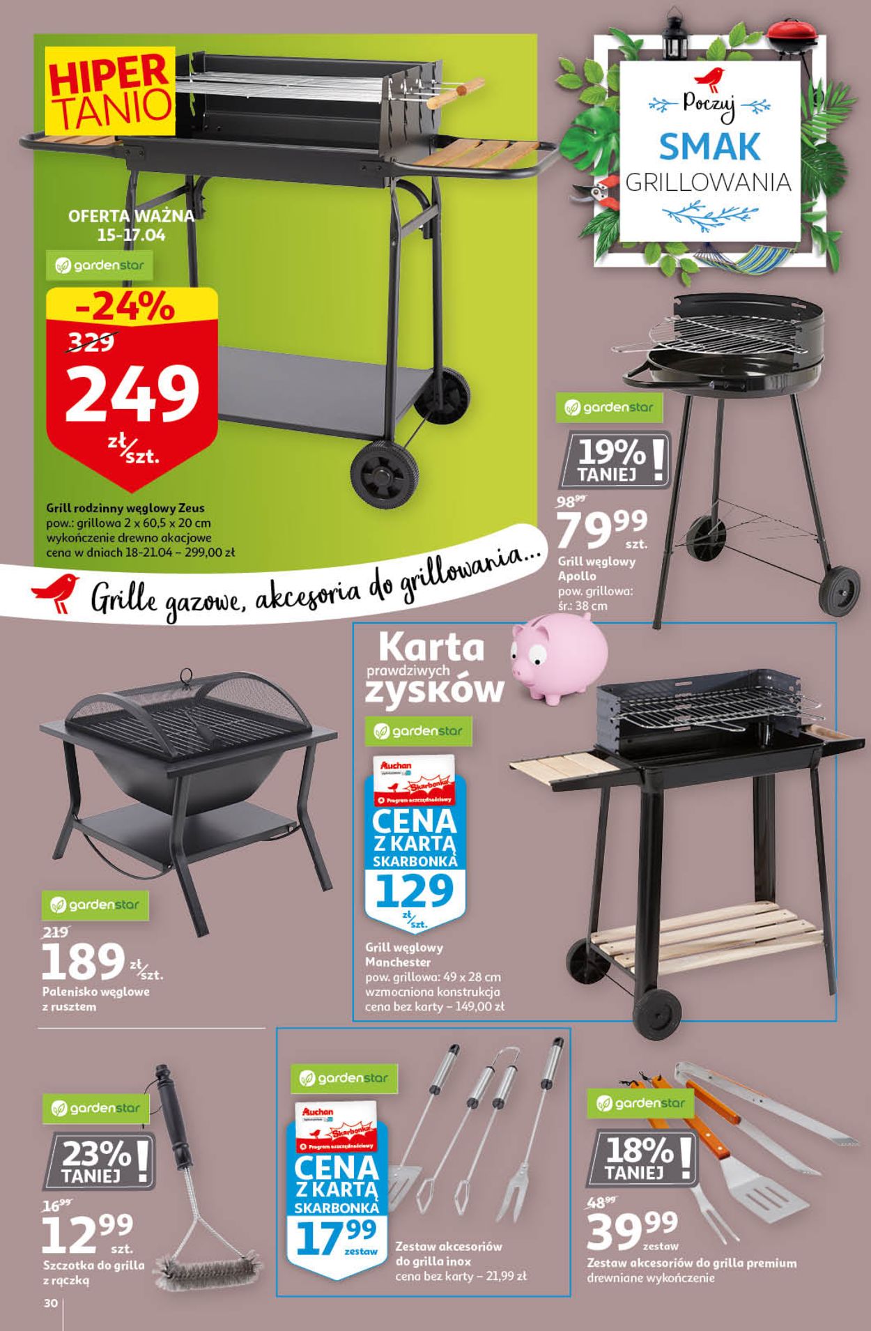 Gazetka promocyjna Auchan Magic Birds Hipermarkety - 15.04-21.04.2021 (Strona 30)
