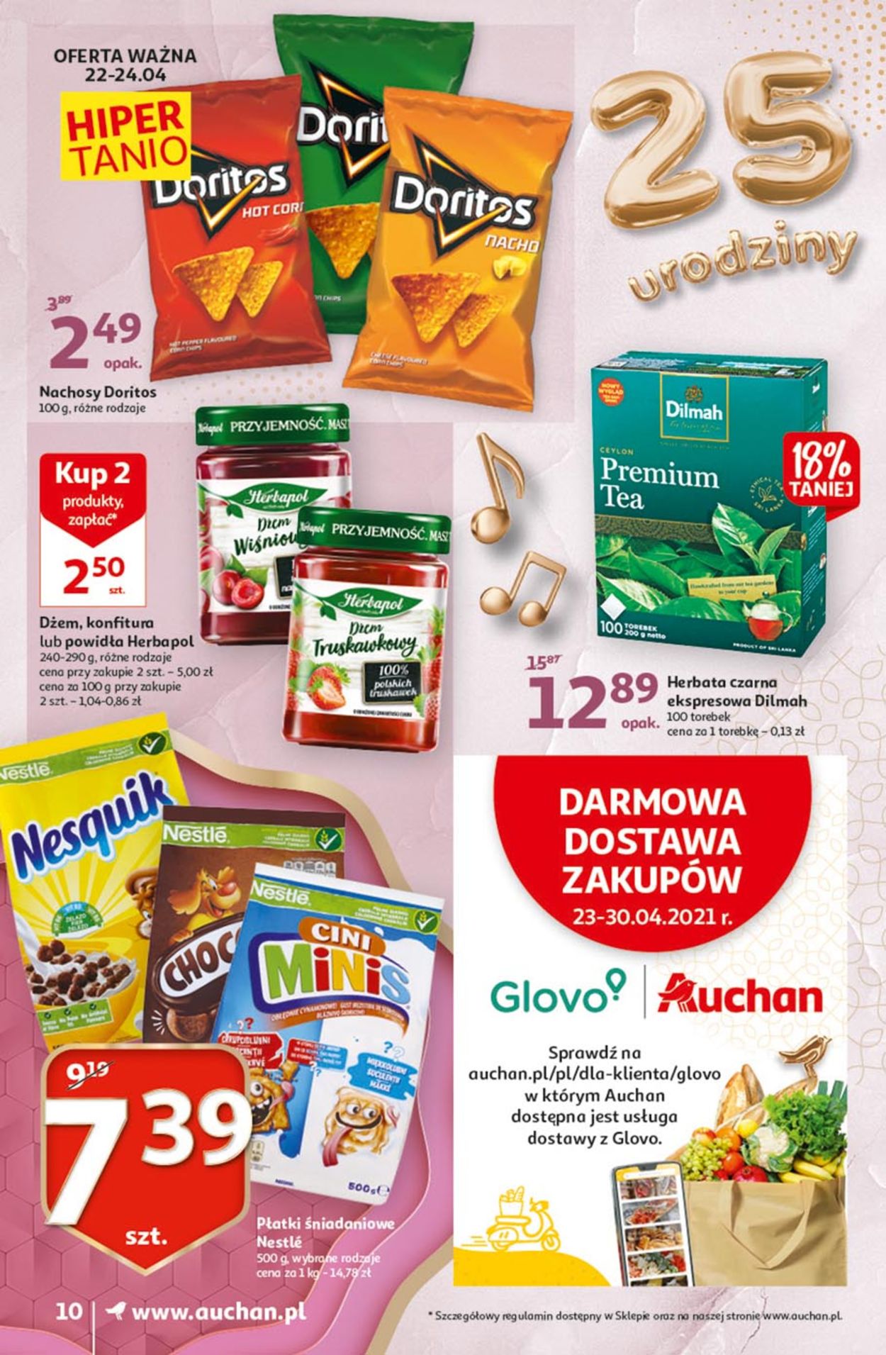 Gazetka promocyjna Auchan 25 Urodziny Supermarkety - 22.04-28.04.2021 (Strona 10)