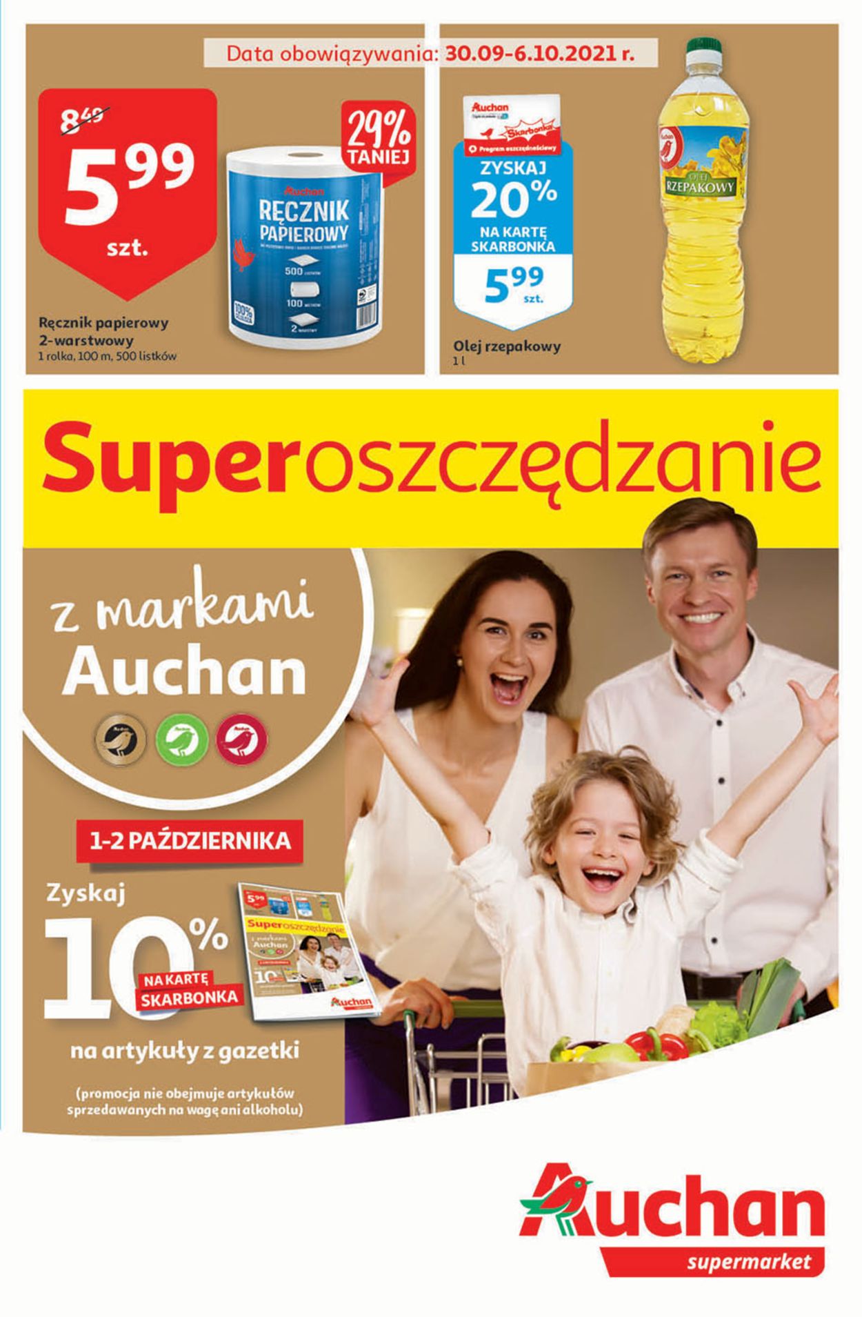 Gazetka promocyjna Auchan - 30.09-06.10.2021