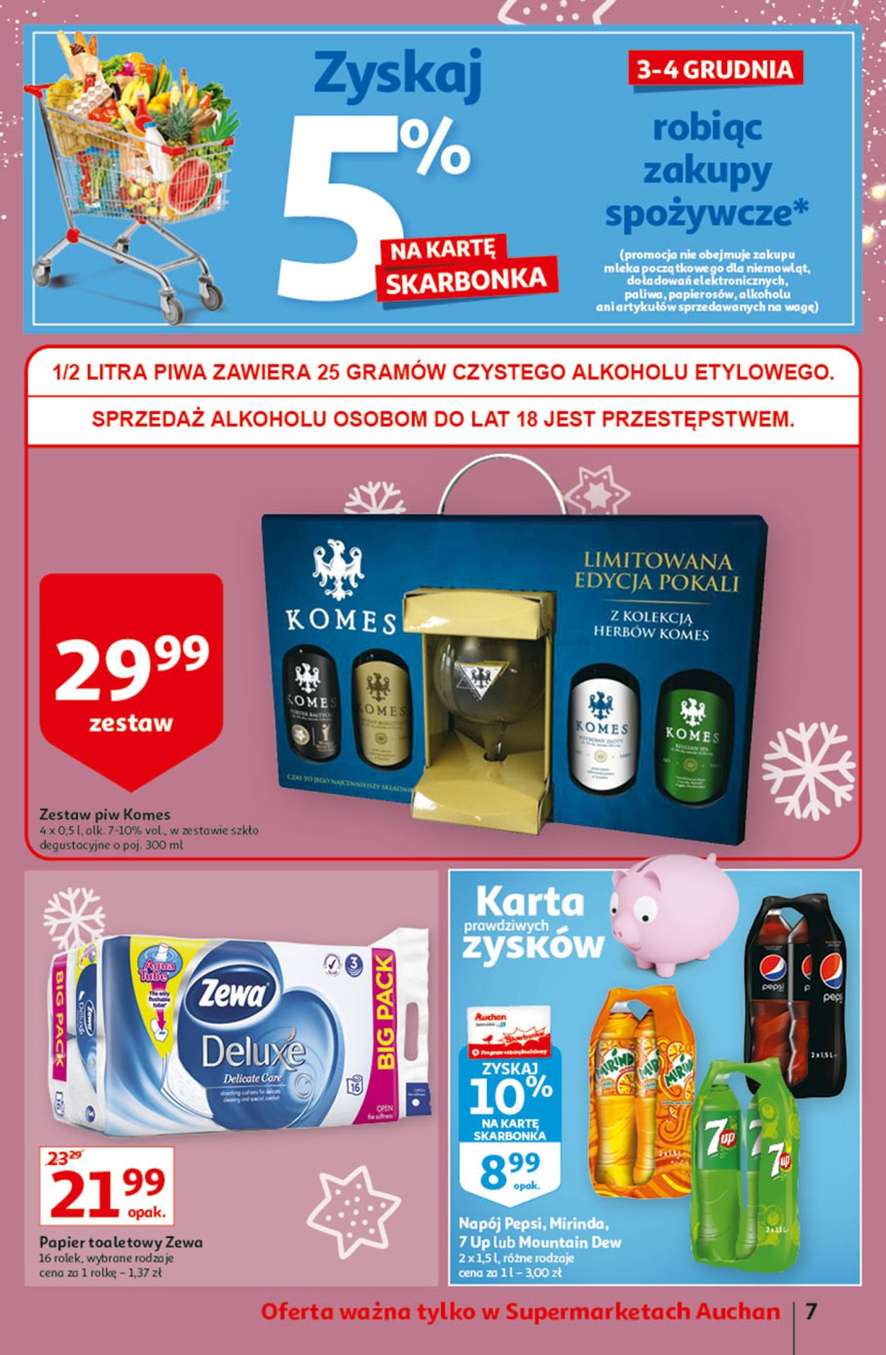 Gazetka promocyjna Auchan MIKOŁAJKI 2021 - 02.12-08.12.2021 (Strona 7)