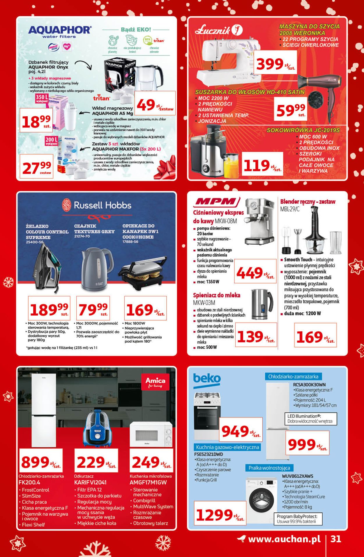 Gazetka promocyjna Auchan ŚWIĘTA 2021 - 02.12-12.12.2021 (Strona 31)