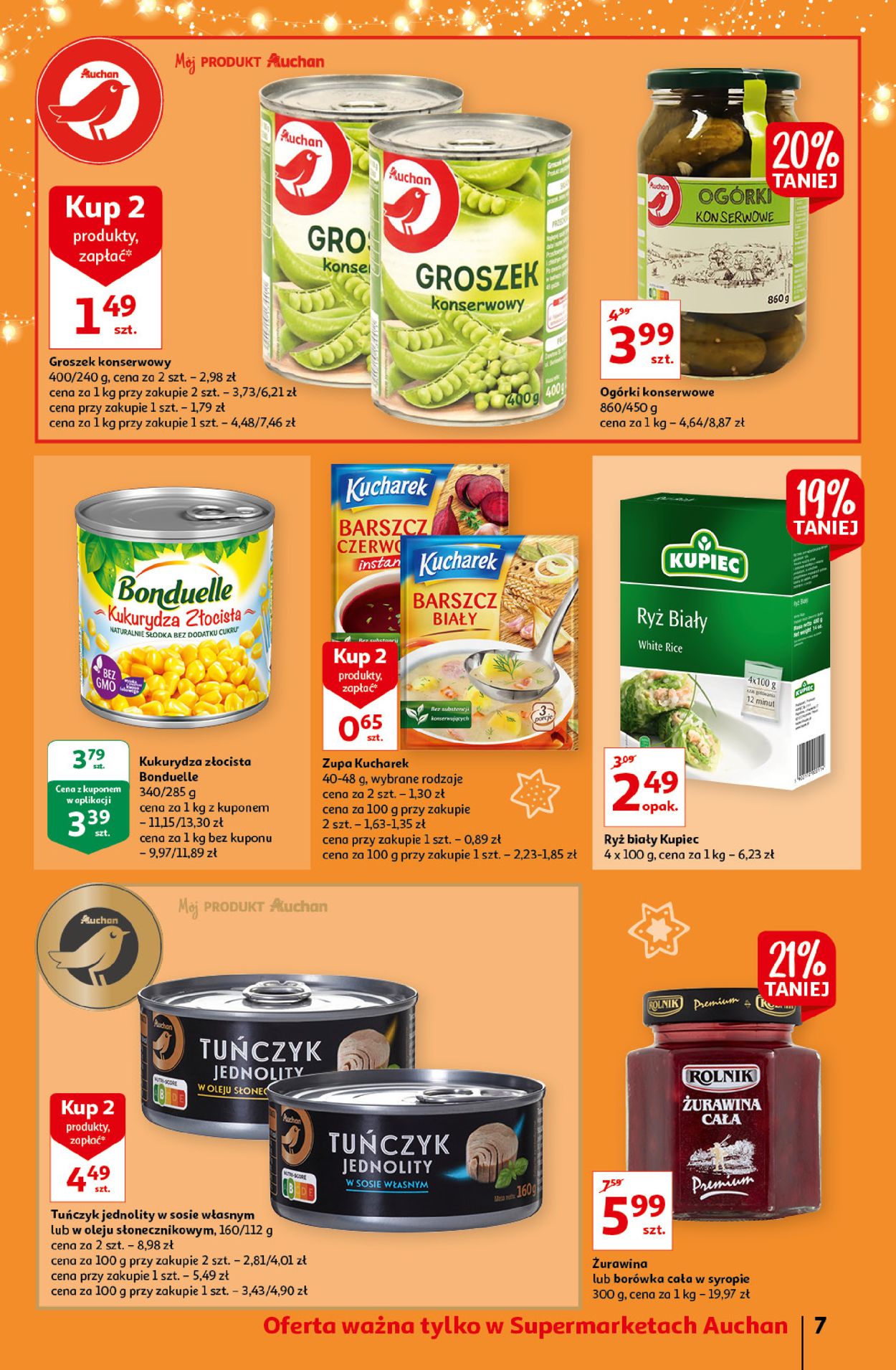 Gazetka promocyjna Auchan ŚWIĘTA 2021 - 09.12-15.12.2021 (Strona 7)