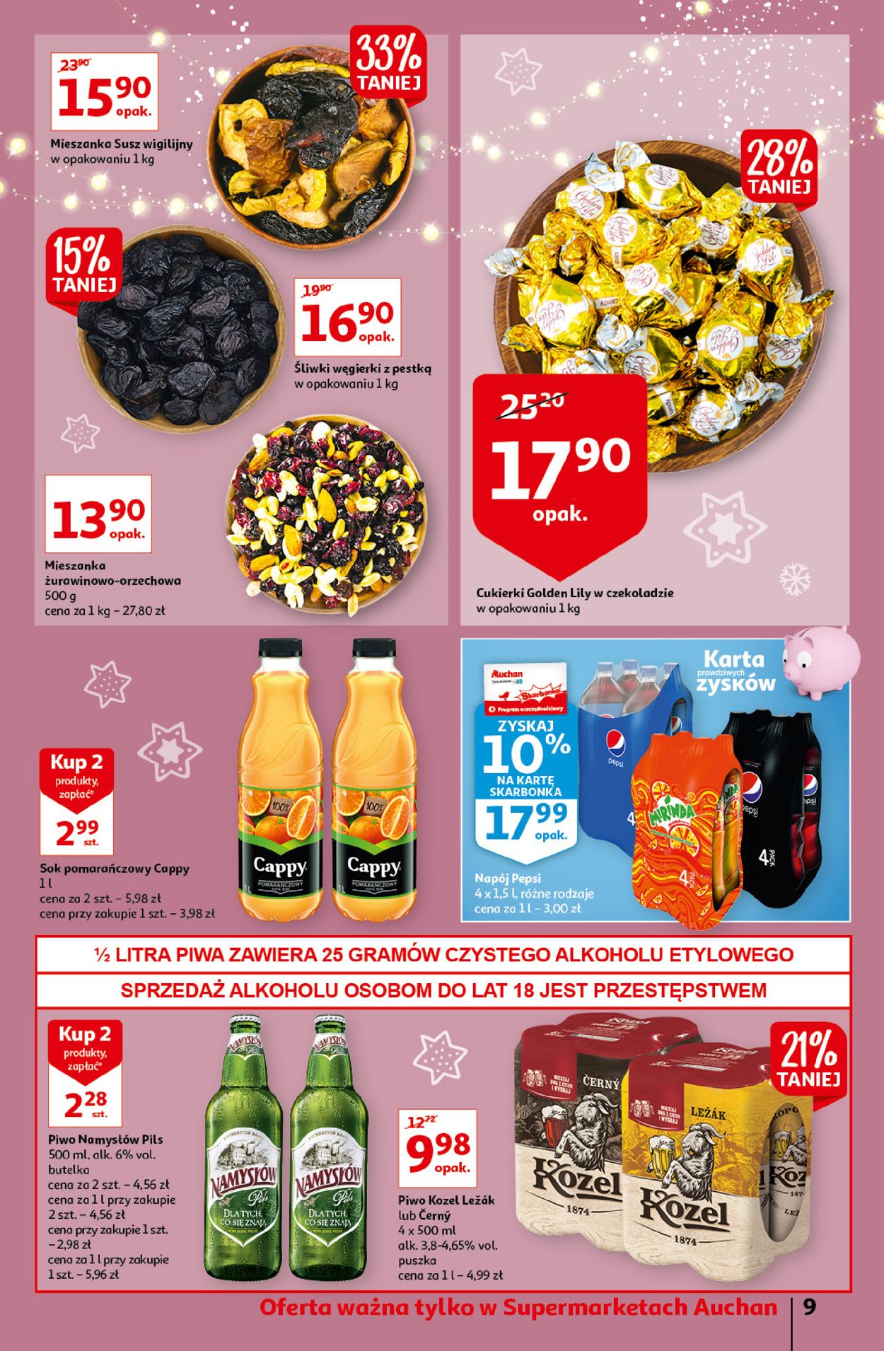 Gazetka promocyjna Auchan ŚWIĘTA 2021 - 09.12-15.12.2021 (Strona 9)