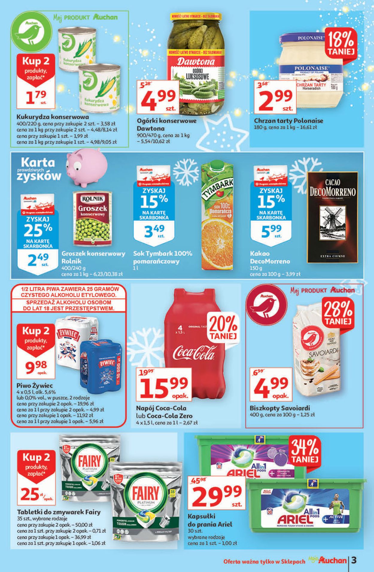 Gazetka promocyjna Auchan ŚWIĘTA 2021 - 16.12-24.12.2021 (Strona 3)