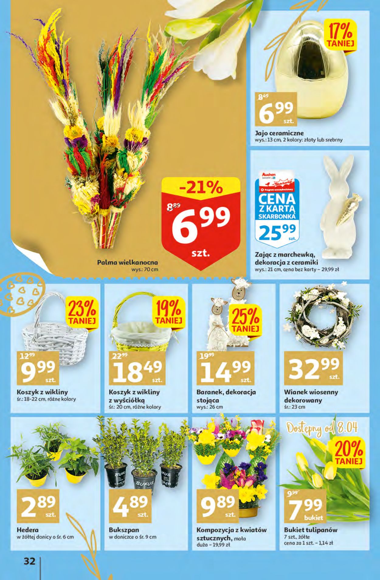 Gazetka promocyjna Auchan WIELKANOC 2022 - 07.04-16.04.2022 (Strona 32)