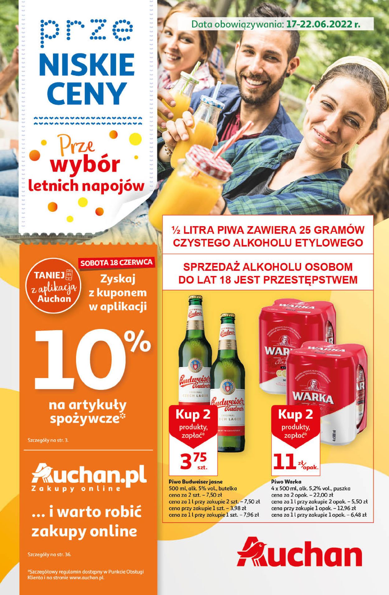 Gazetka promocyjna Auchan - 17.06-22.06.2022