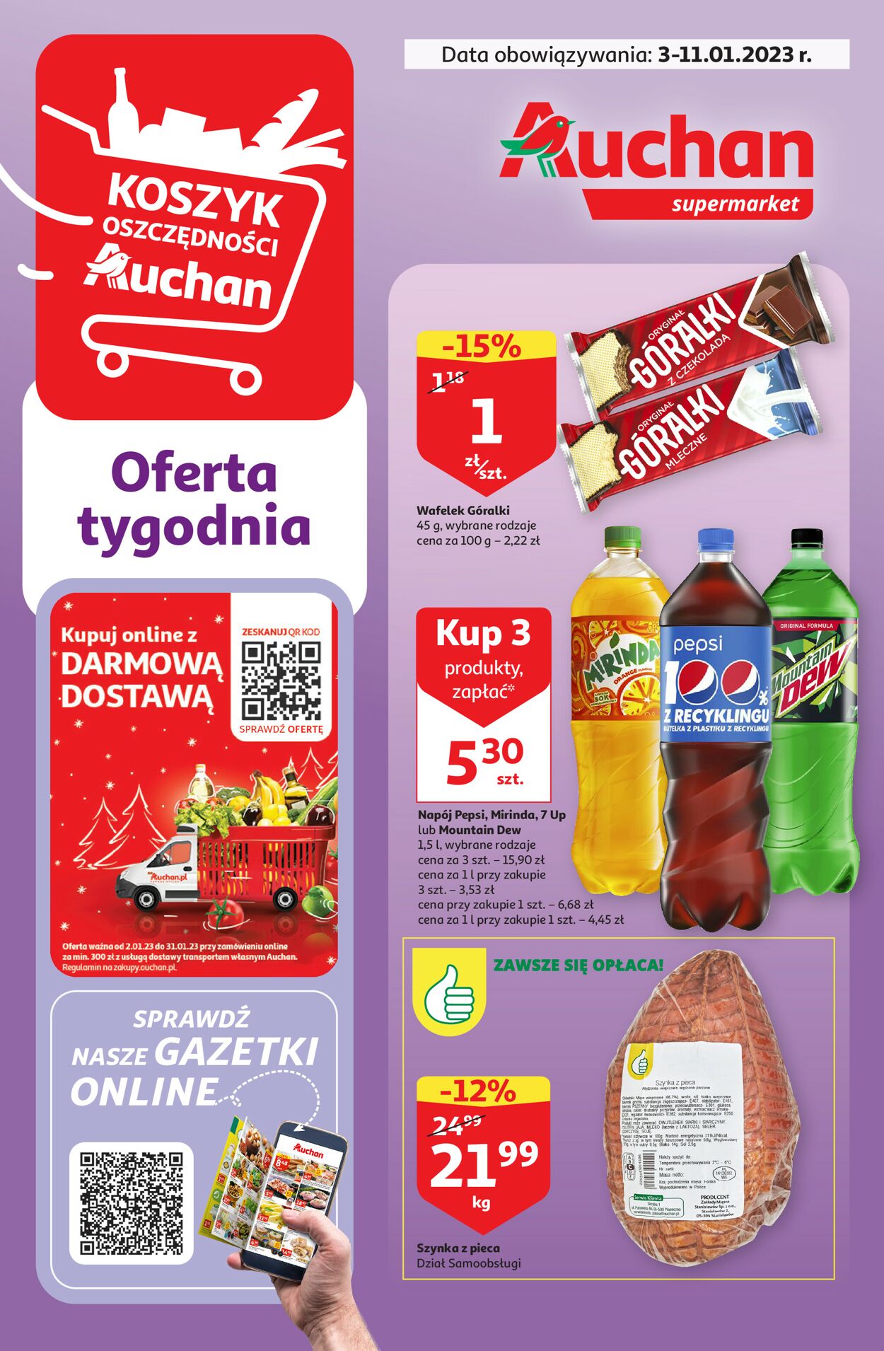 Gazetka promocyjna Auchan - 03.01-11.01.2023