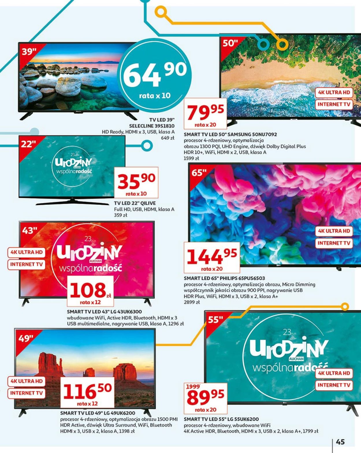 Gazetka promocyjna Auchan - 16.05-23.05.2019 (Strona 45)
