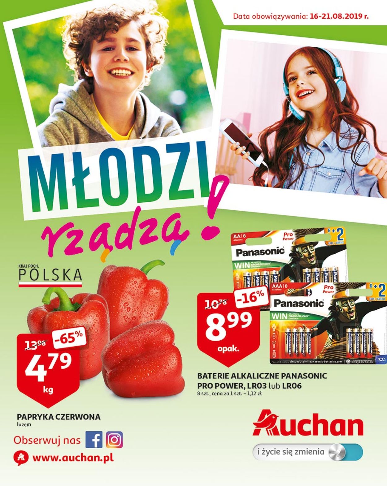 Gazetka promocyjna Auchan - 16.08-21.08.2019