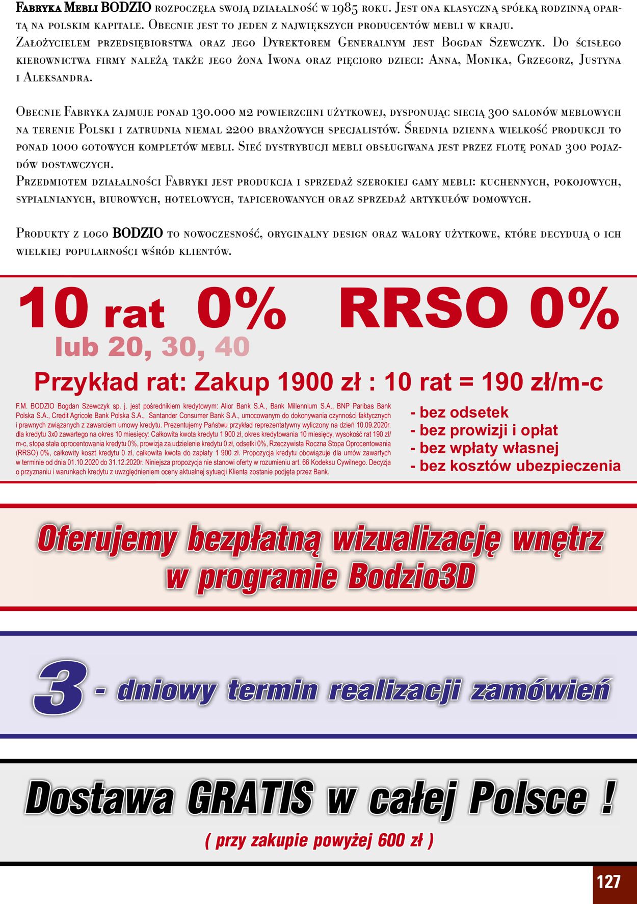 Gazetka promocyjna Bodzio - 01.10-31.12.2020 (Strona 127)