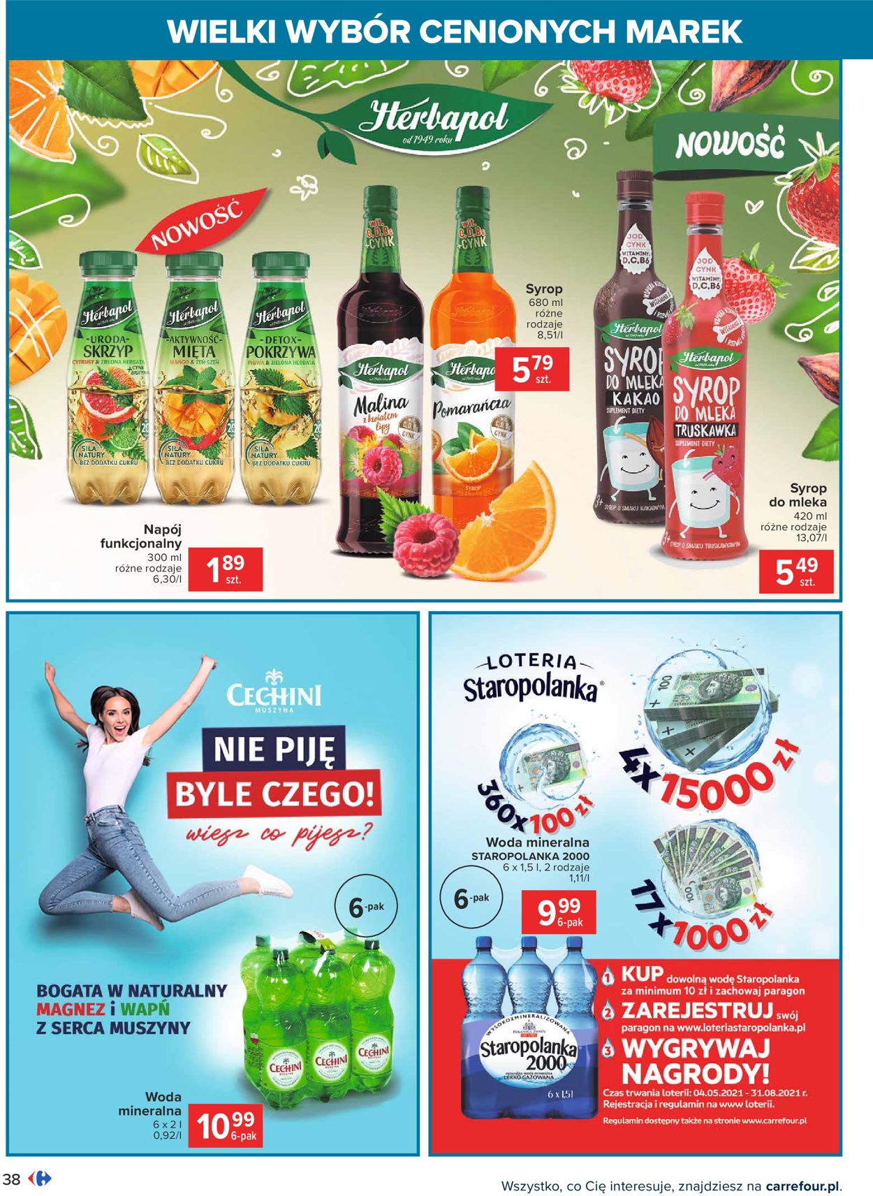 Gazetka promocyjna Carrefour Wielki wybór cenionych marek - 04.05-15.05.2021 (Strona 38)