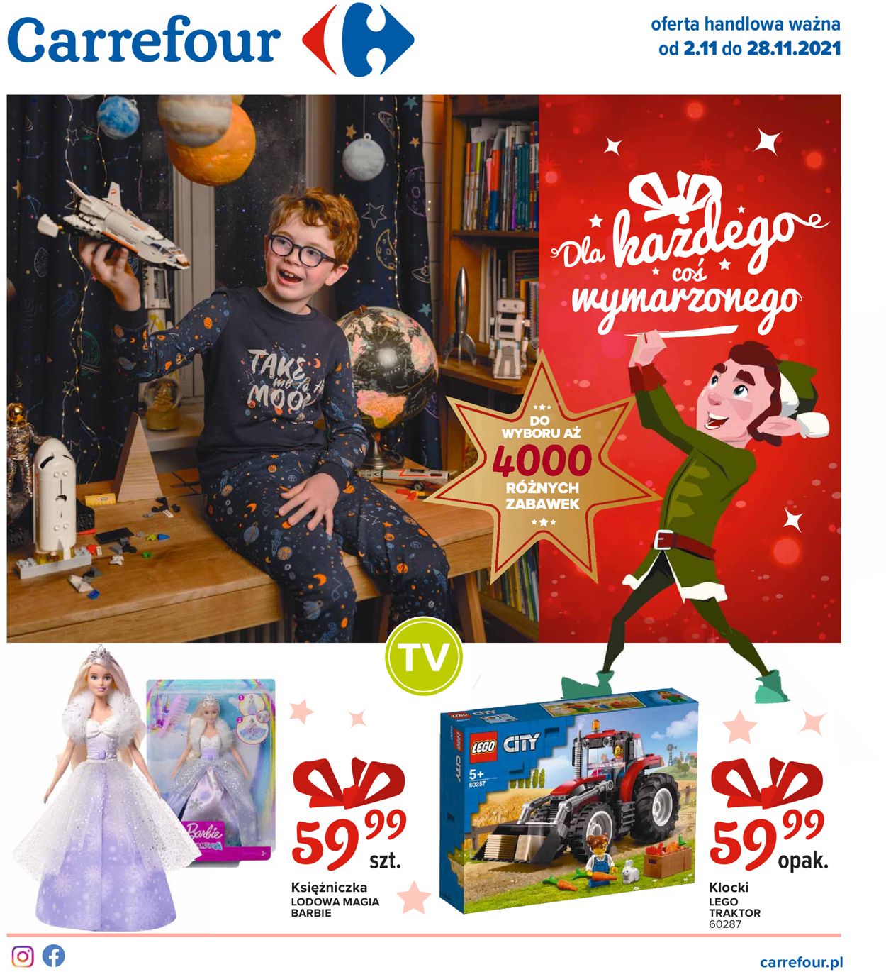 Gazetka promocyjna Carrefour Zabawki - 02.11-28.11.2021