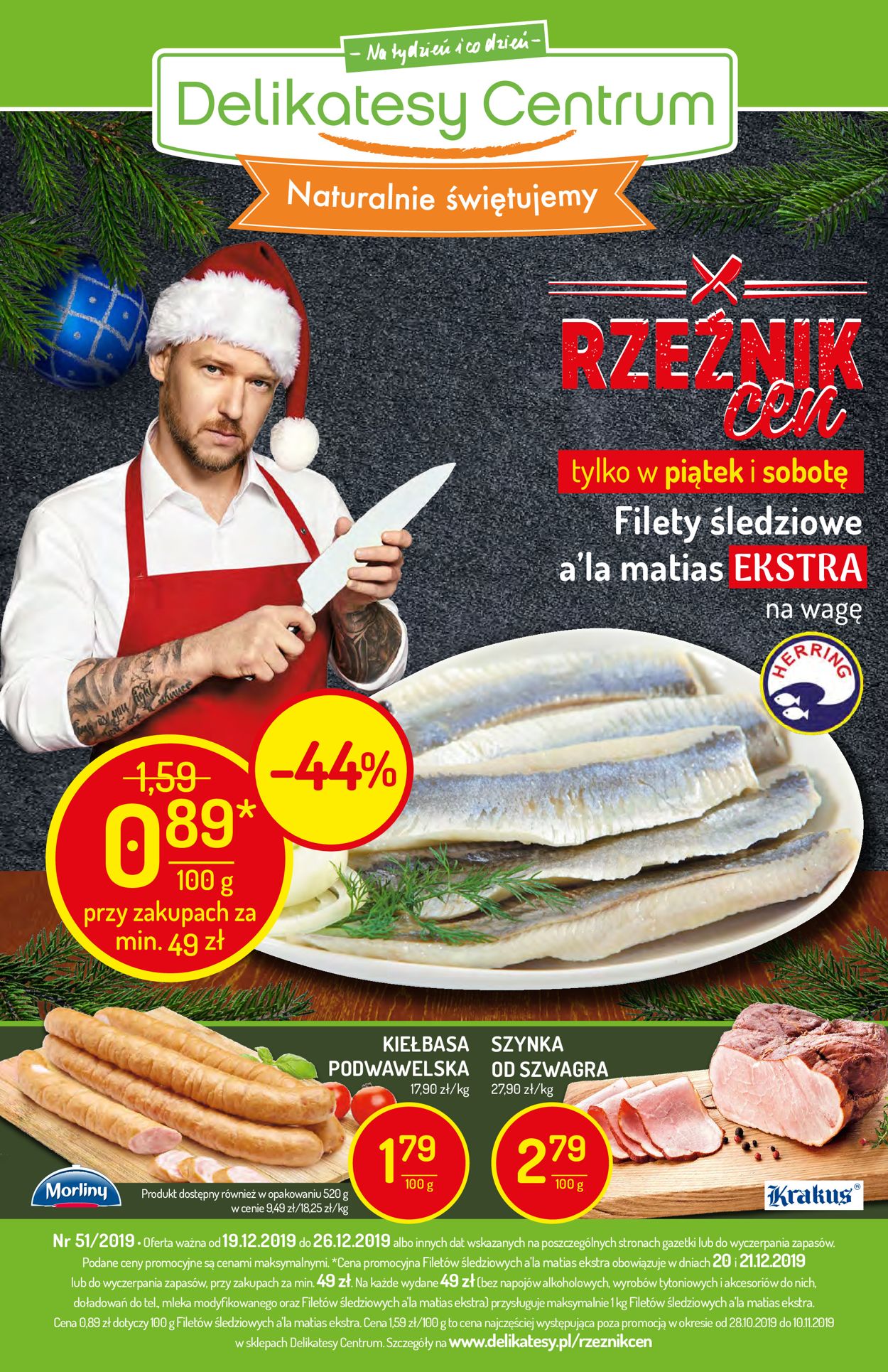 Gazetka promocyjna Delikatesy Centrum - Gazetka Świąteczna 2019 - 19.12-26.12.2019