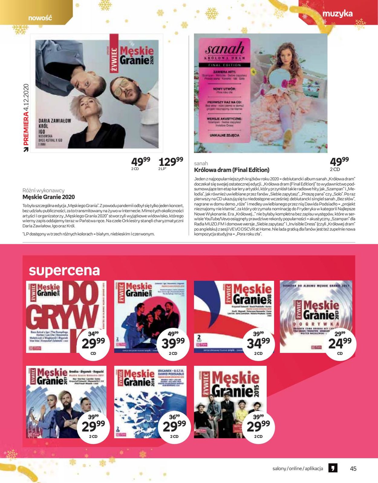 Gazetka promocyjna Empik Katalog Świąteczny 2020 - 09.12-27.12.2020 (Strona 45)