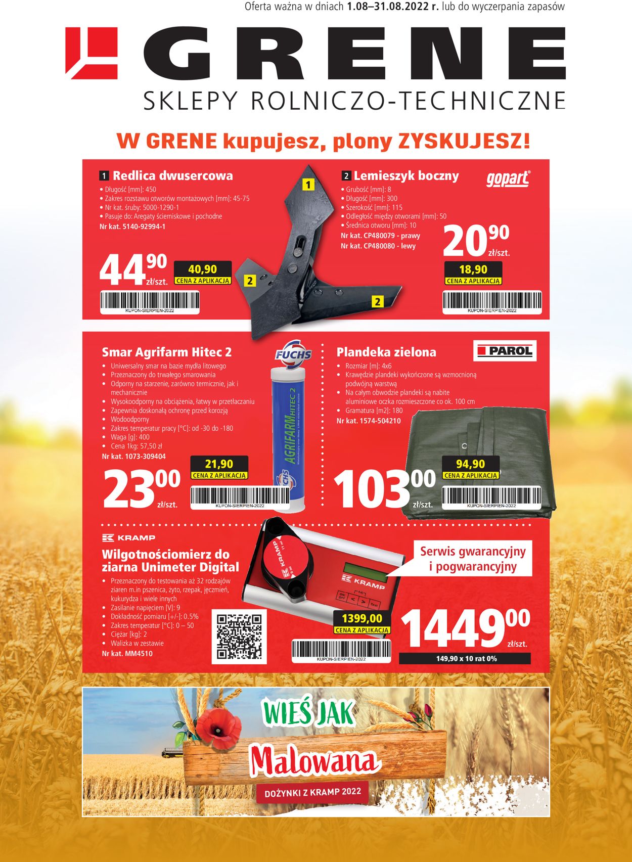 Gazetka promocyjna Grene - 01.08-31.08.2022