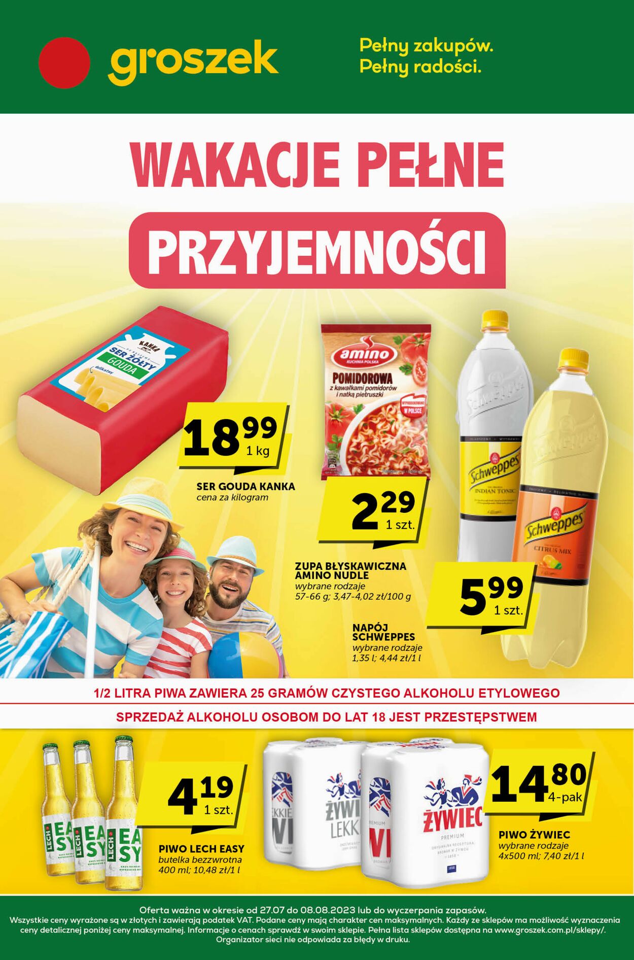 Gazetka promocyjna Groszek - 27.07-08.08.2023