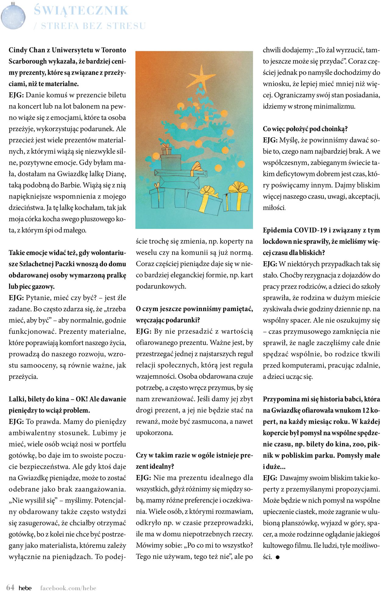 Gazetka promocyjna Hebe Magazyn Świąteczny 2020 - 15.11-31.12.2020 (Strona 64)