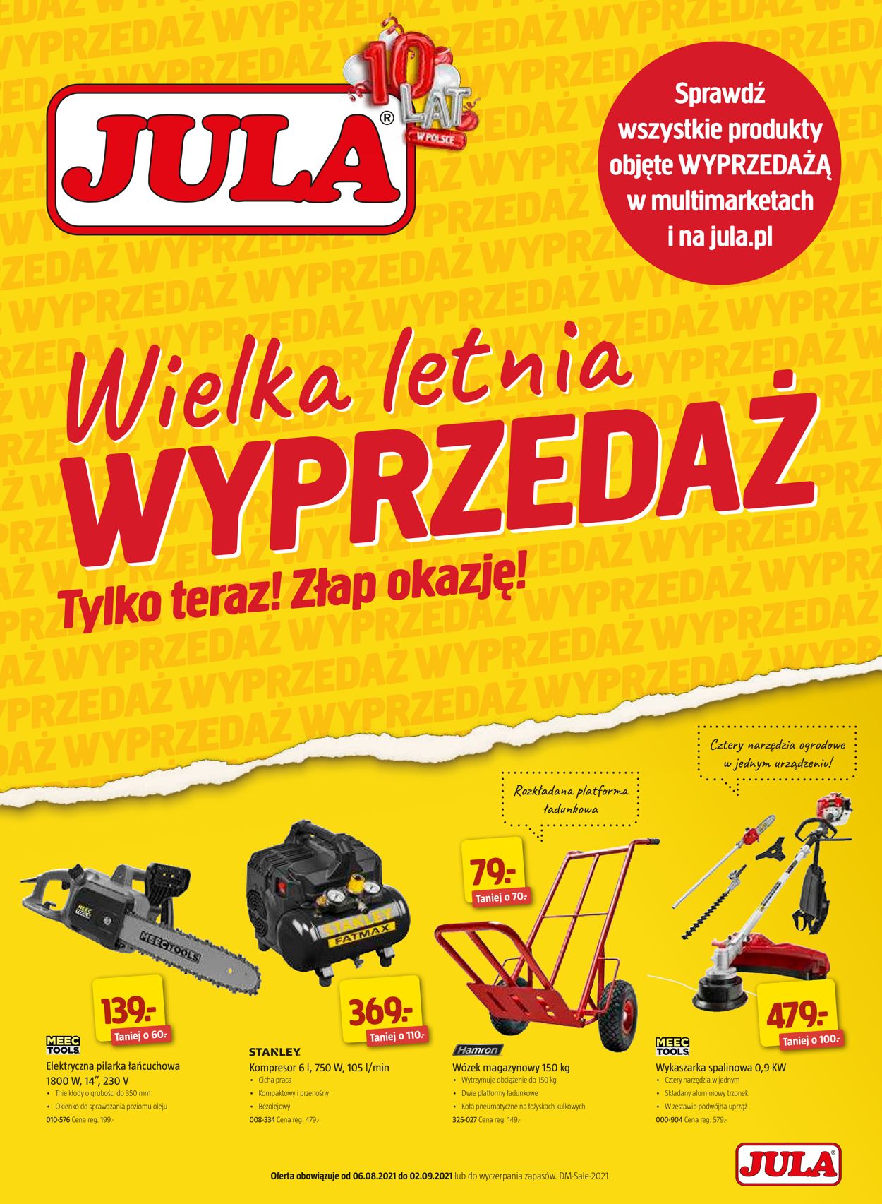Gazetka promocyjna Jula - 06.08-02.09.2021