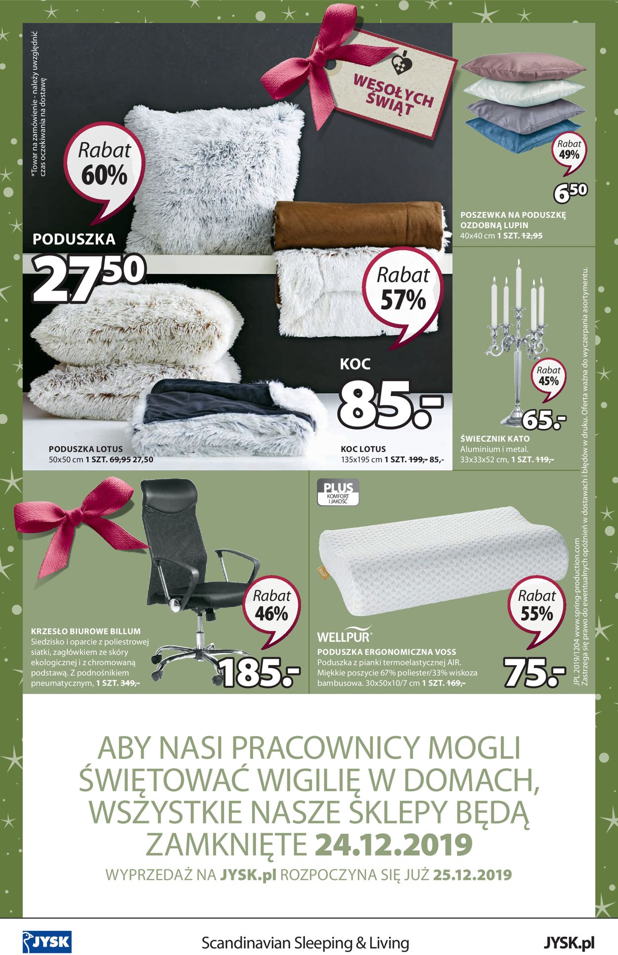 Gazetka promocyjna JYSK - Gazetka Świąteczna 2019 - 19.12-23.12.2019 (Strona 8)