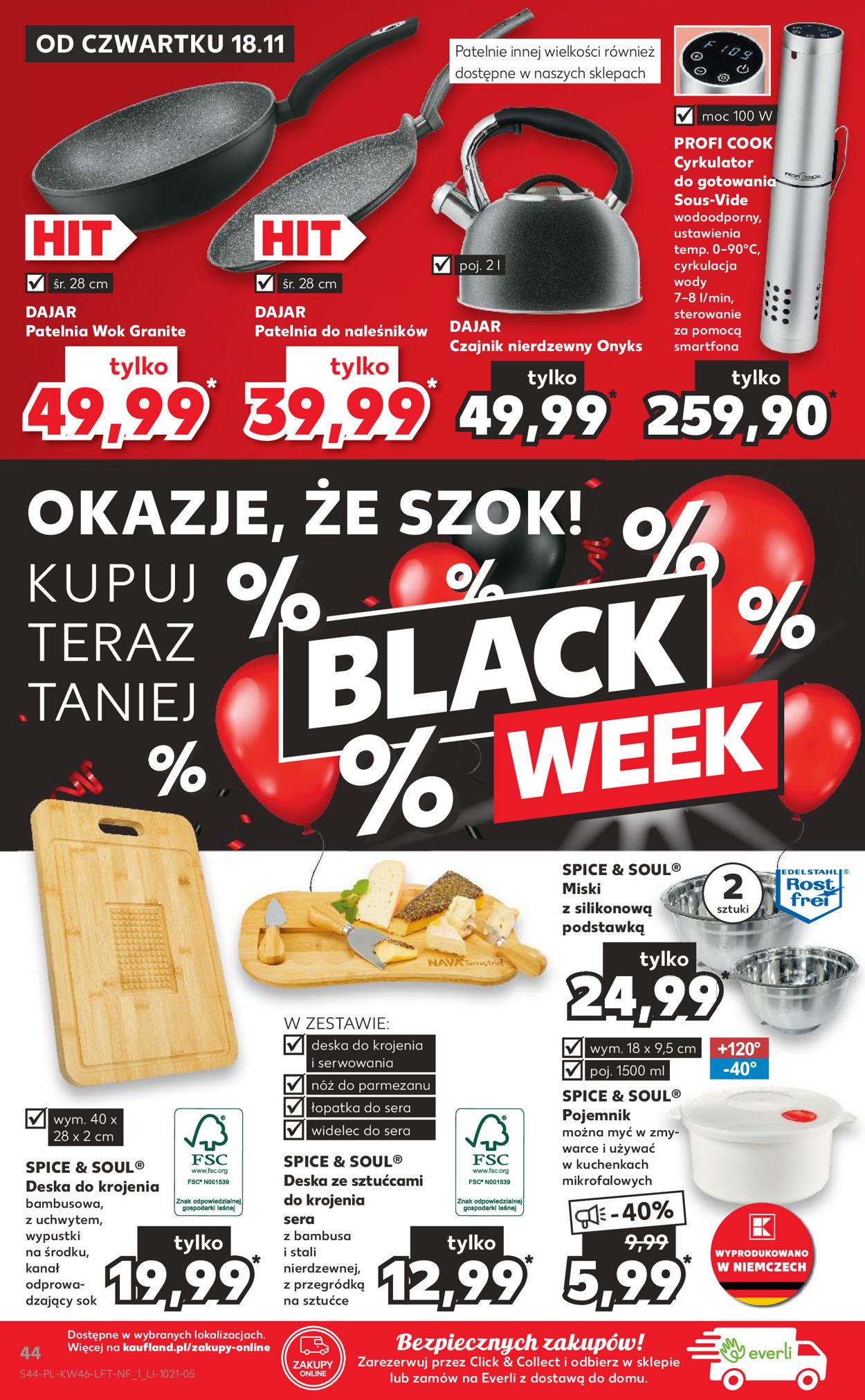 Gazetka promocyjna Kaufland BLACK WEEK 2021 - 18.11-24.11.2021 (Strona 44)