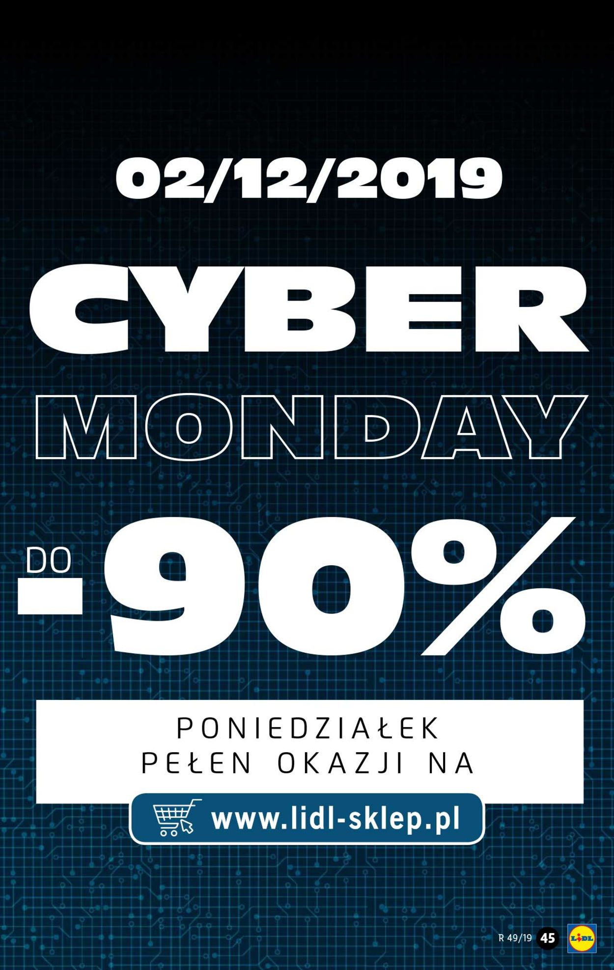 Gazetka promocyjna LIDL - Gazetka Cyber Monday 2019 - 02.12-07.12.2019 (Strona 45)