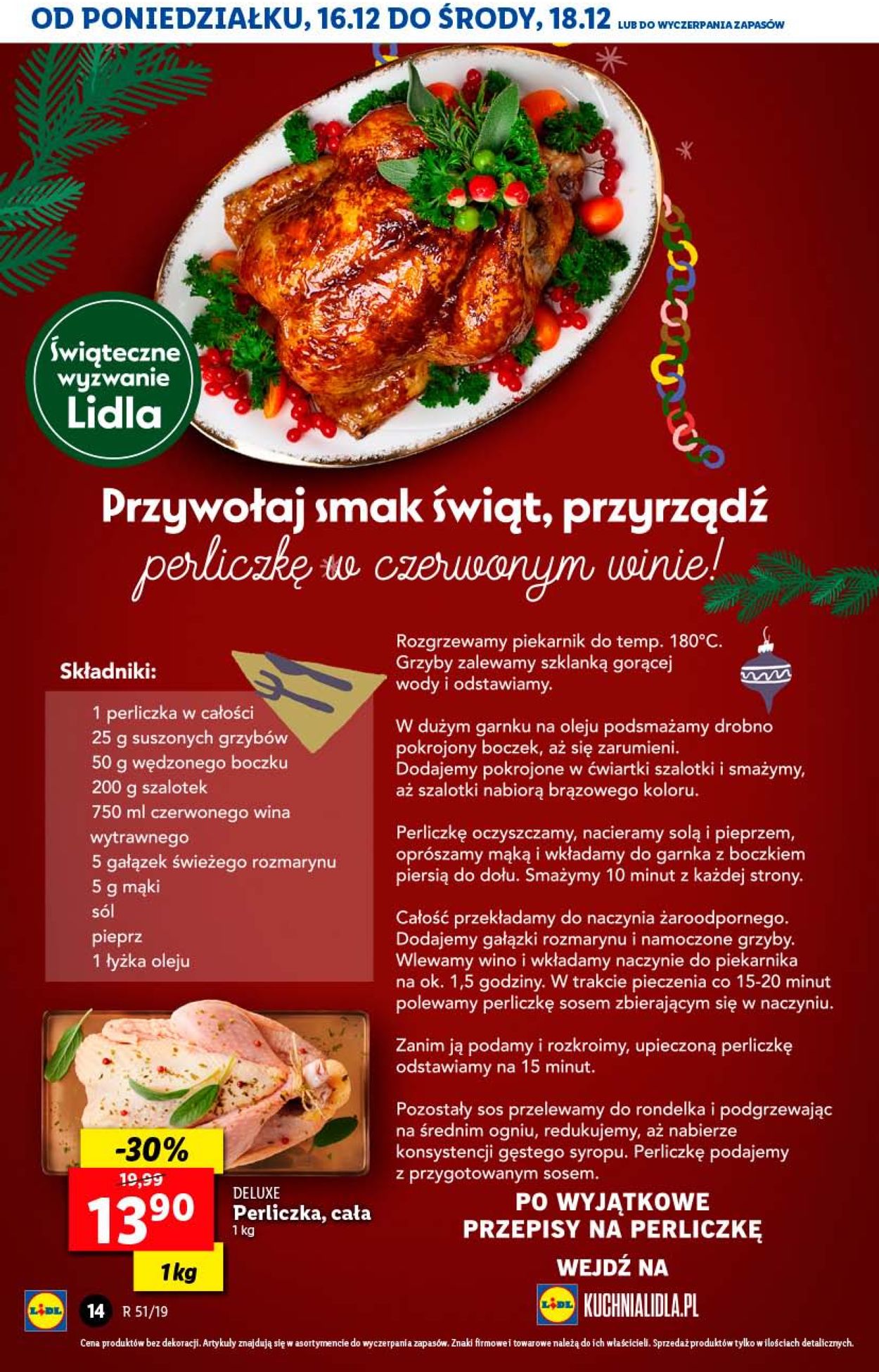 Gazetka promocyjna LIDL - Gazetka Świąteczna 2019 - 16.12-18.12.2019 (Strona 14)