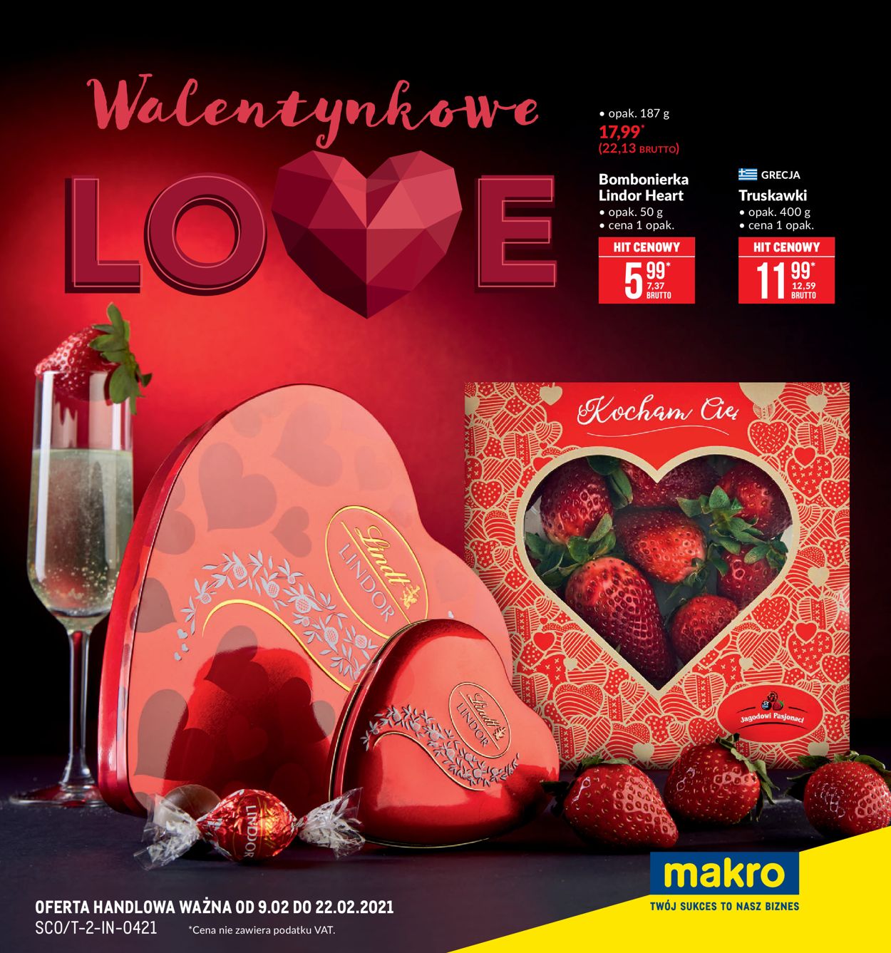 Gazetka promocyjna Makro Walentynkowe LOVE - 09.02-22.02.2021