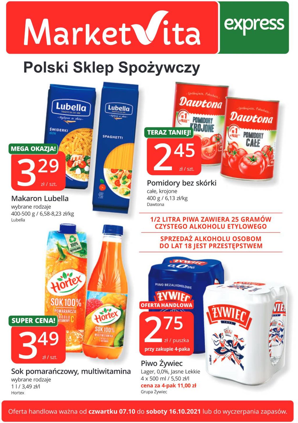 Gazetka promocyjna MarketVita - 07.10-16.10.2021