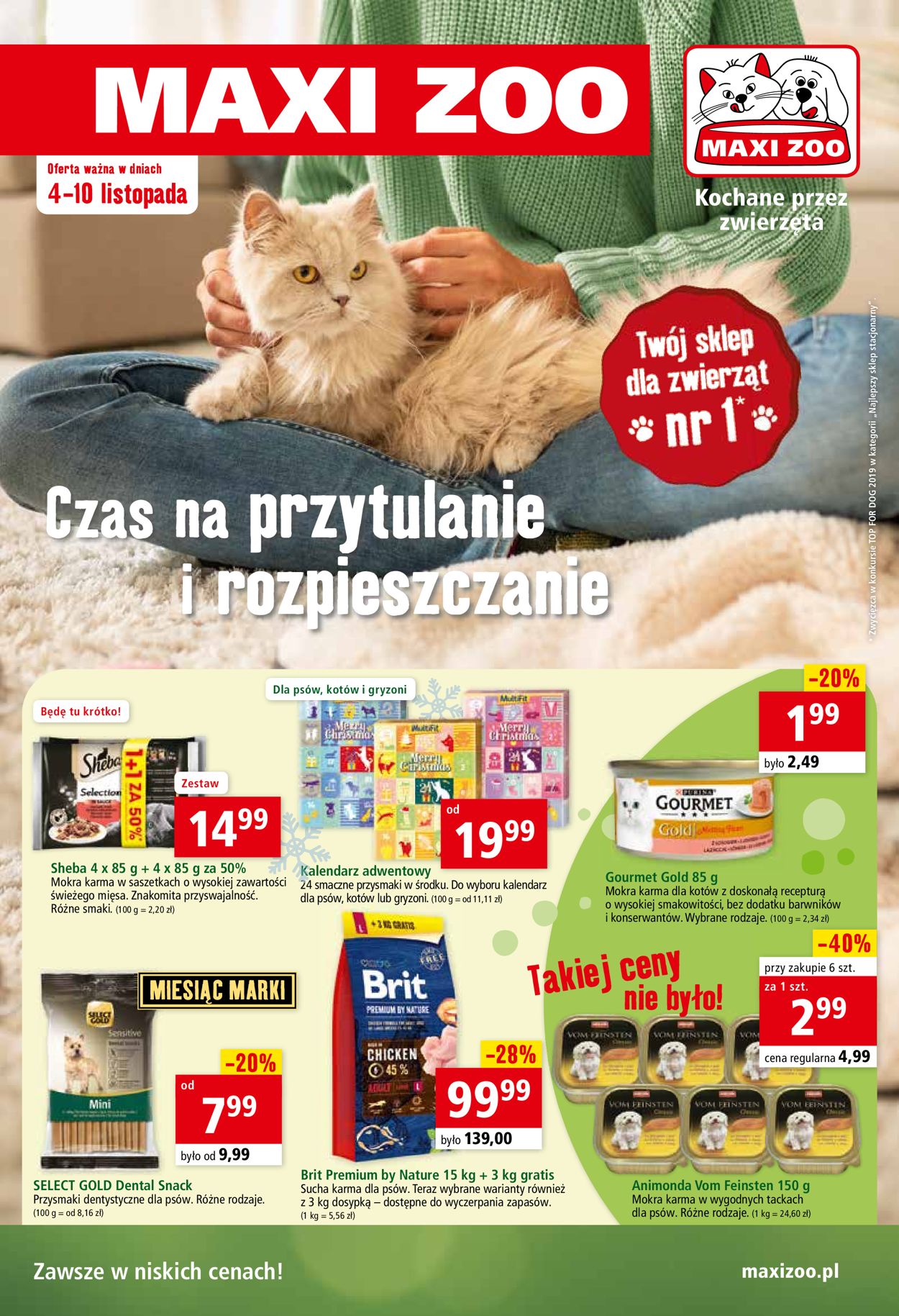 Gazetka promocyjna Maxi Zoo - 04.11-10.11.2020