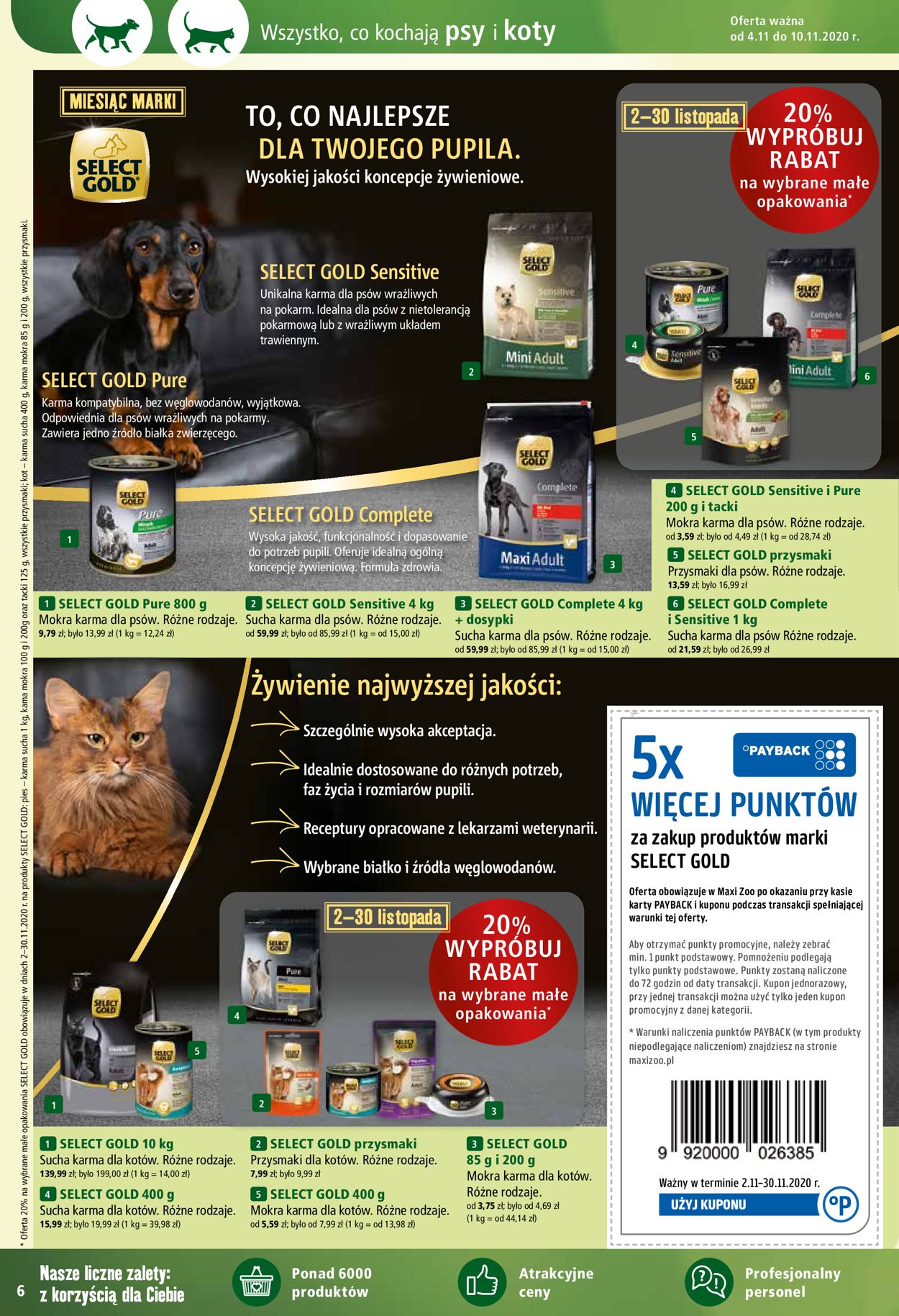 Gazetka promocyjna Maxi Zoo - 04.11-10.11.2020 (Strona 6)