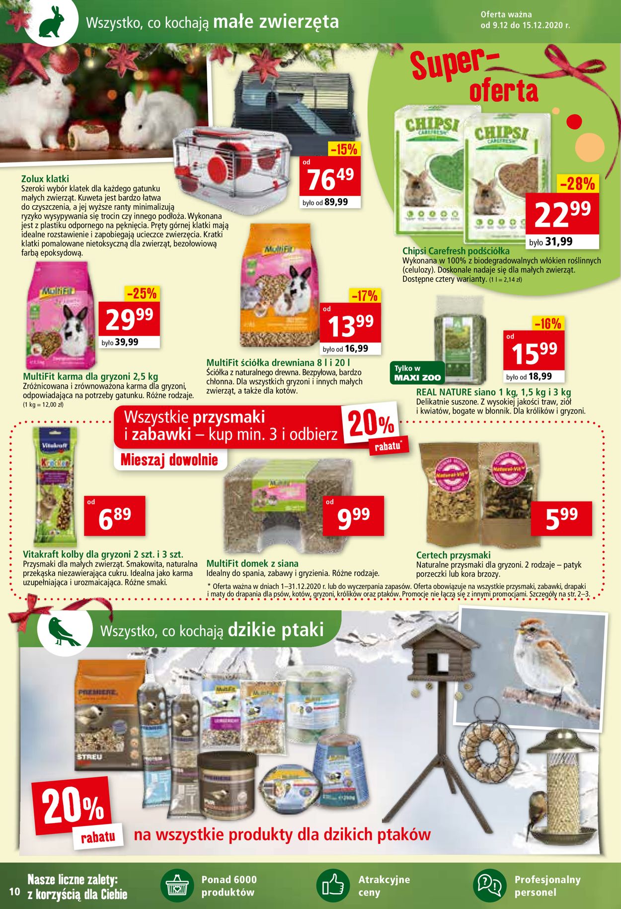 Gazetka promocyjna Maxi Zoo Gazetka Świąteczna 2020 - 09.12-15.12.2020 (Strona 10)