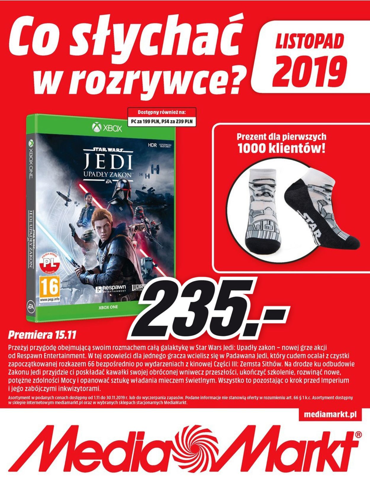Gazetka promocyjna Media Markt - 01.11-30.11.2019
