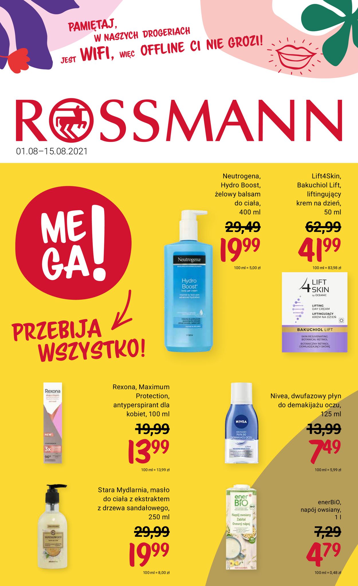 Gazetka promocyjna Rossmann - 01.08-15.08.2021