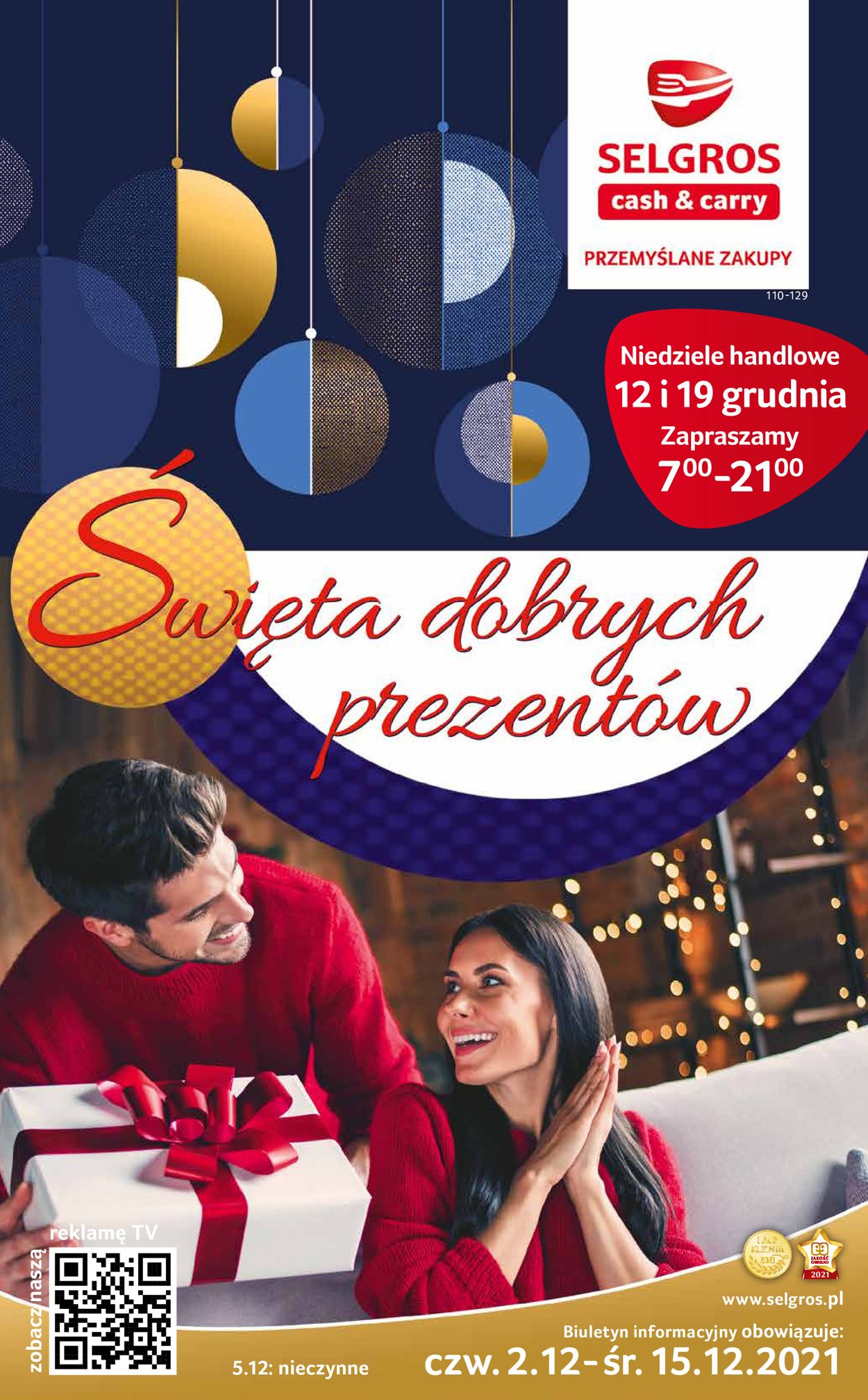 Gazetka promocyjna Selgros ŚWIĘTA - 02.12-15.12.2021