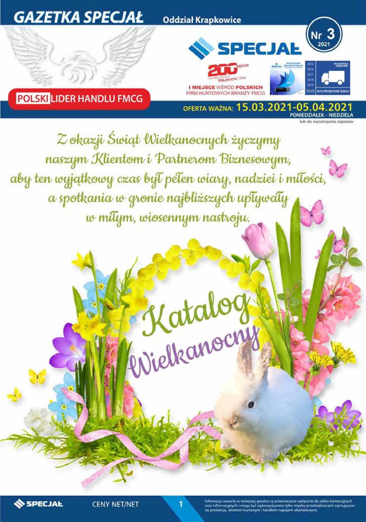 Gazetka promocyjna Specjał Katalog Wielkanocny 2021 - Oddział Krapkowice - 15.03-05.04.2021