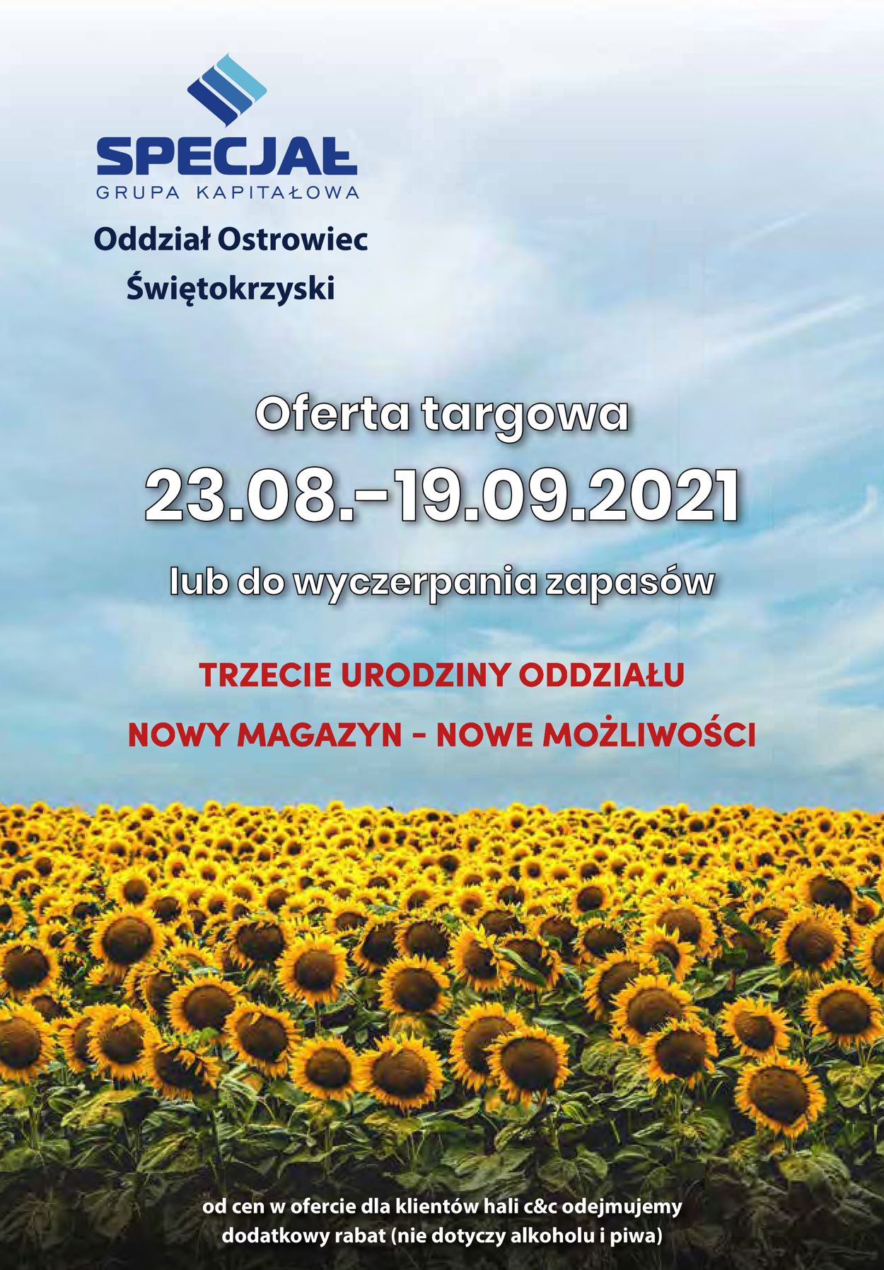 Gazetka promocyjna Specjał - Oddział Ostrowiec Świętokrzyski - 23.08-19.09.2021