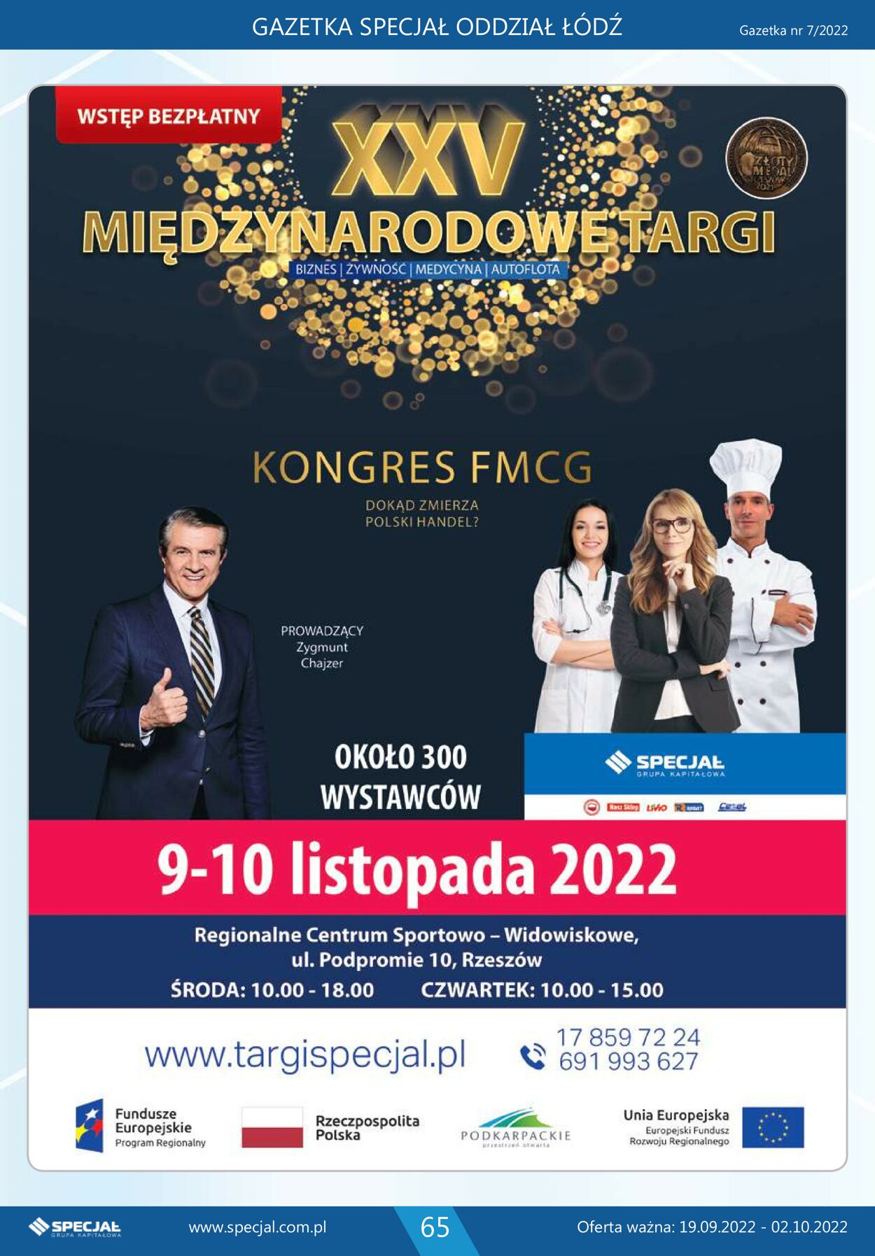 Gazetka promocyjna Specjał - Oddział Łódź - 19.09-02.10.2022 (Strona 65)