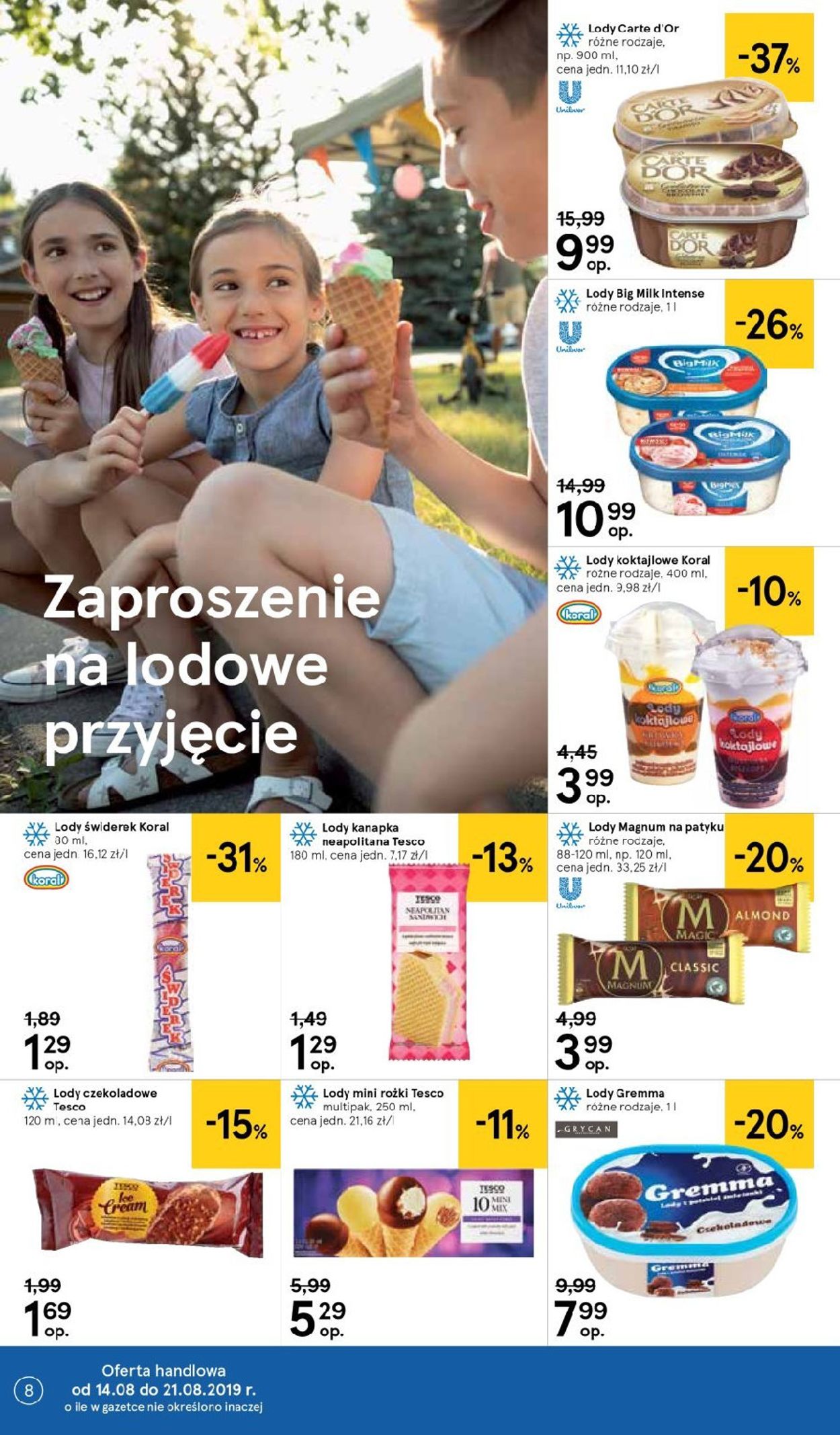 Gazetka promocyjna TESCO - 14.08-21.08.2019 (Strona 8)