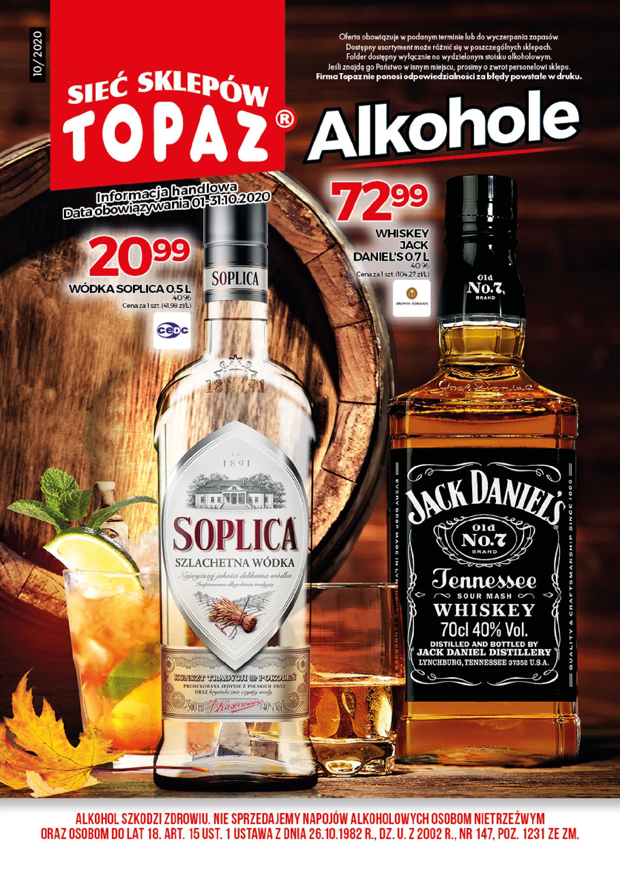 Gazetka promocyjna Topaz - 01.10-31.10.2020