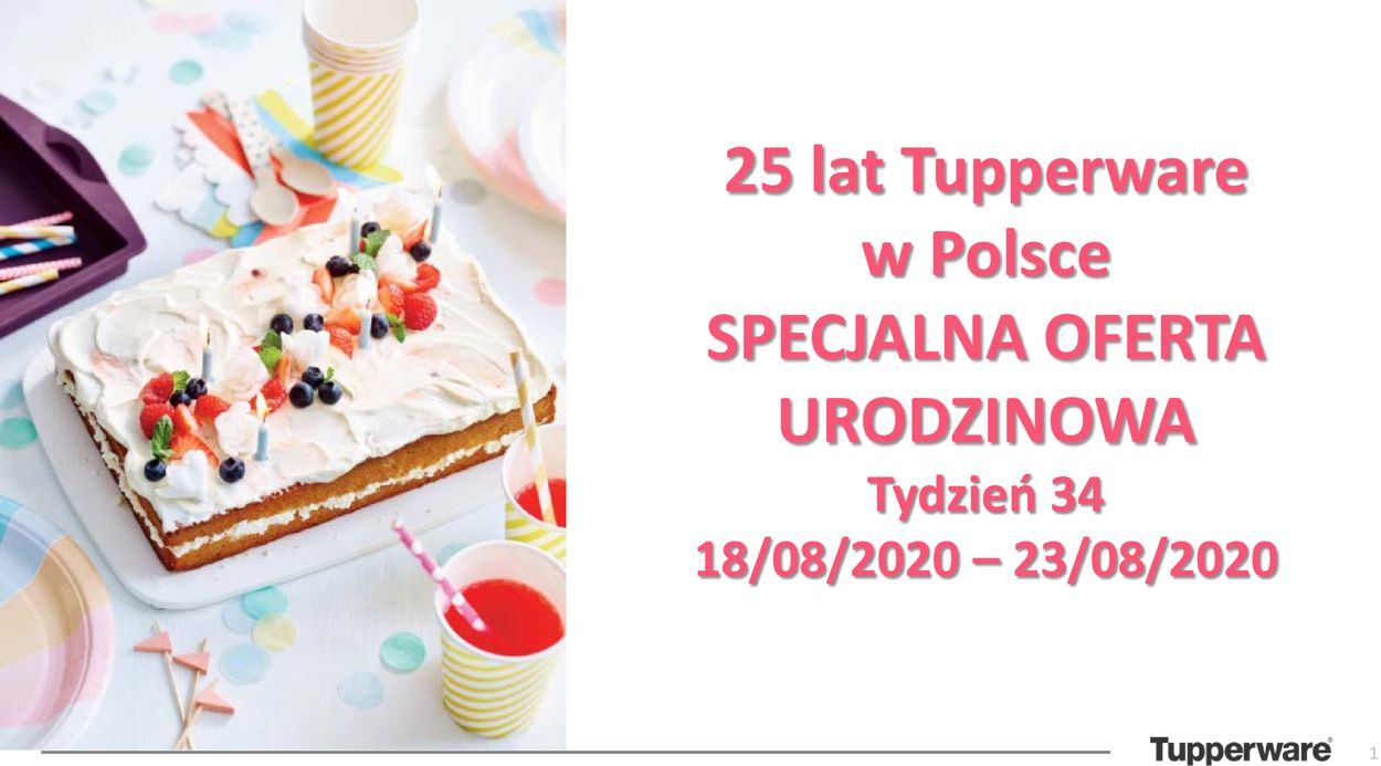 Gazetka promocyjna Tupperware - 18.08-23.08.2020