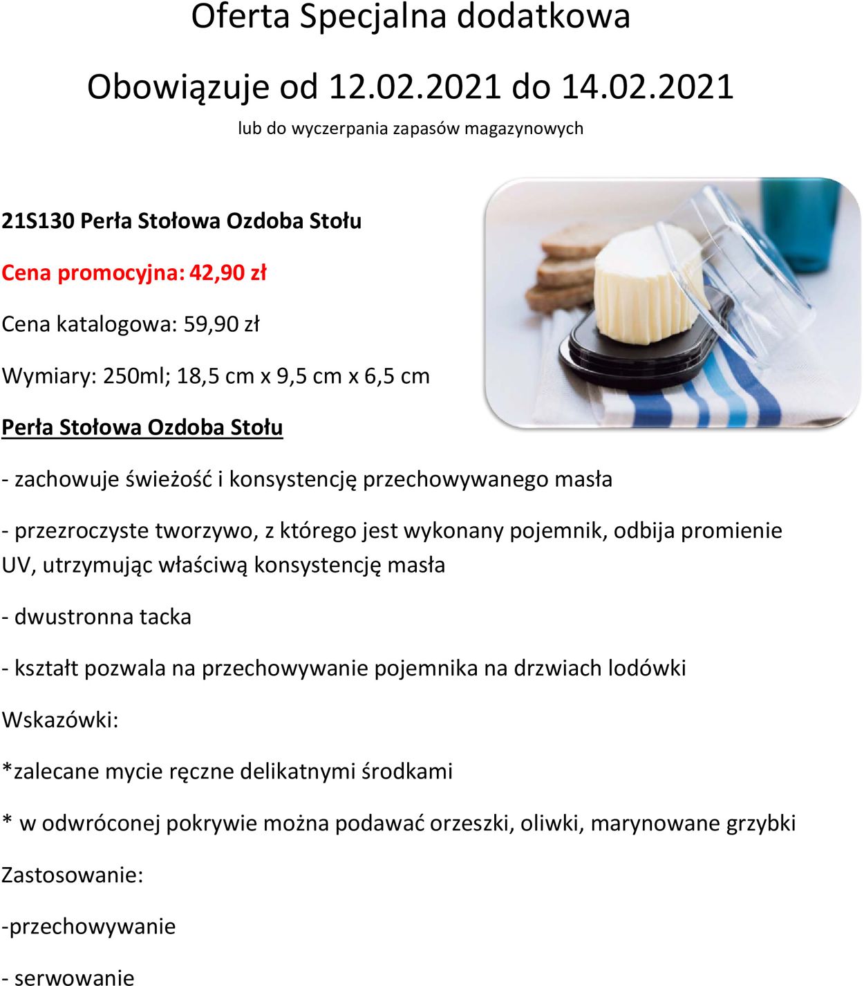 Gazetka promocyjna Tupperware - 12.02-14.02.2021