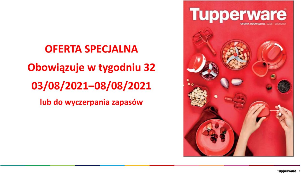 Gazetka promocyjna Tupperware - 03.08-08.08.2021