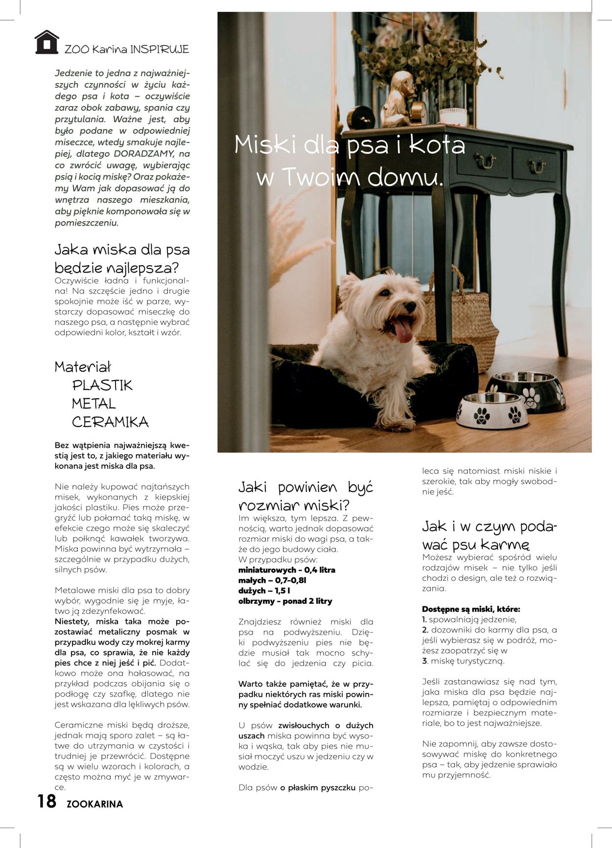 Gazetka promocyjna ZOO Karina - 01.01-31.01.2023 (Strona 18)