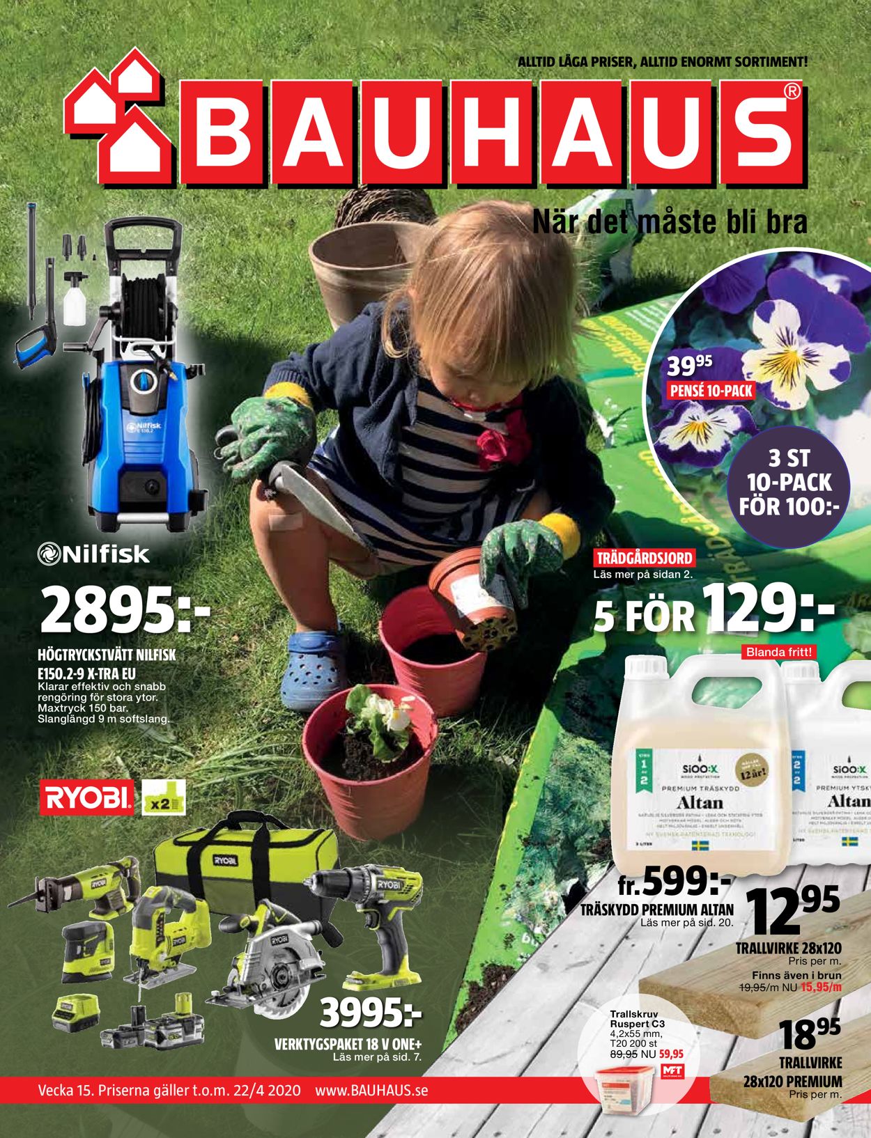 Bauhaus - Reklamblad - 06/04-22/04-2020