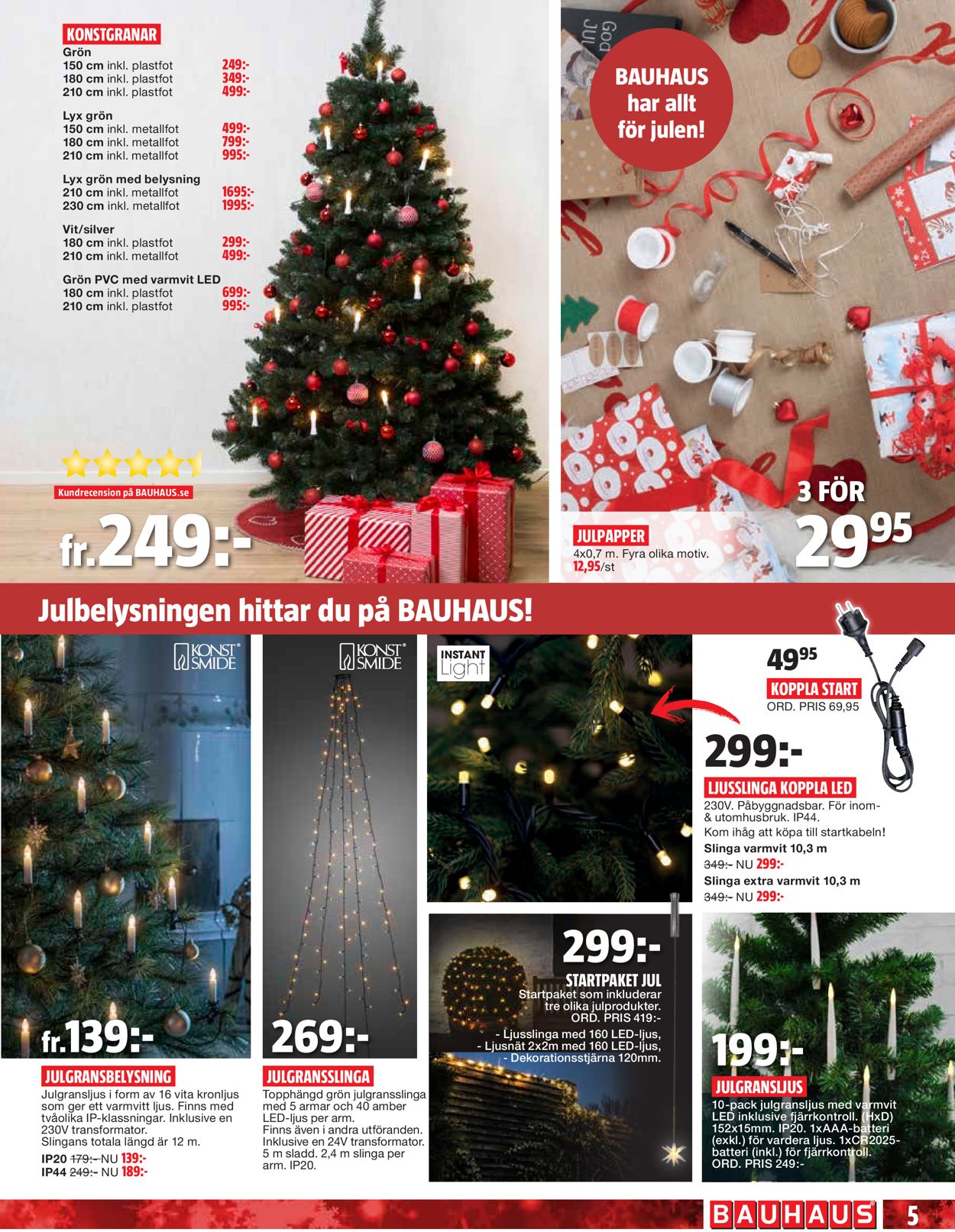 Bauhaus - Julen 2020 - Reklamblad - 30/11-27/12-2020 (Sida 5)